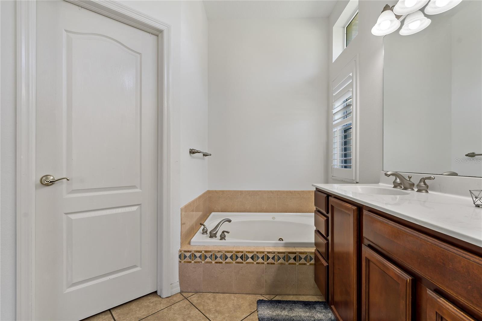 Primary Bath with Garden Tub and Walk in Closet