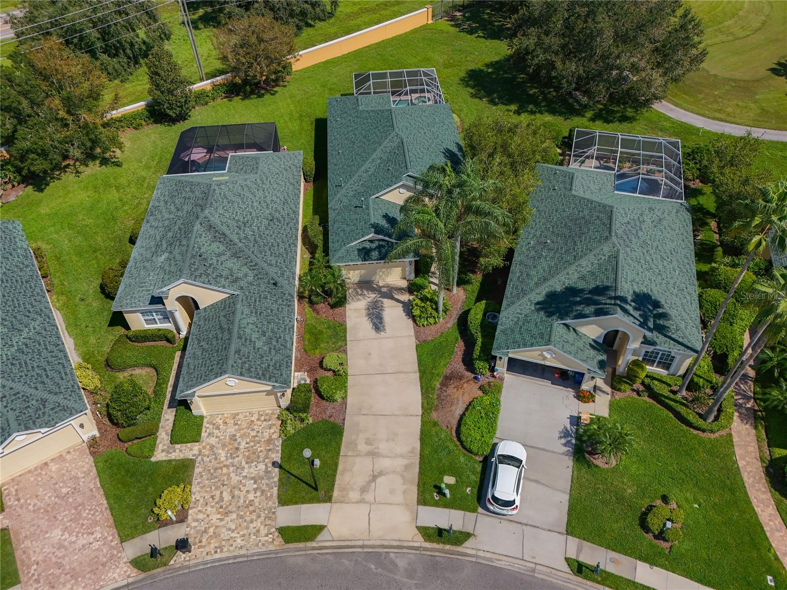 Aerial View of Home (pictured in middle)