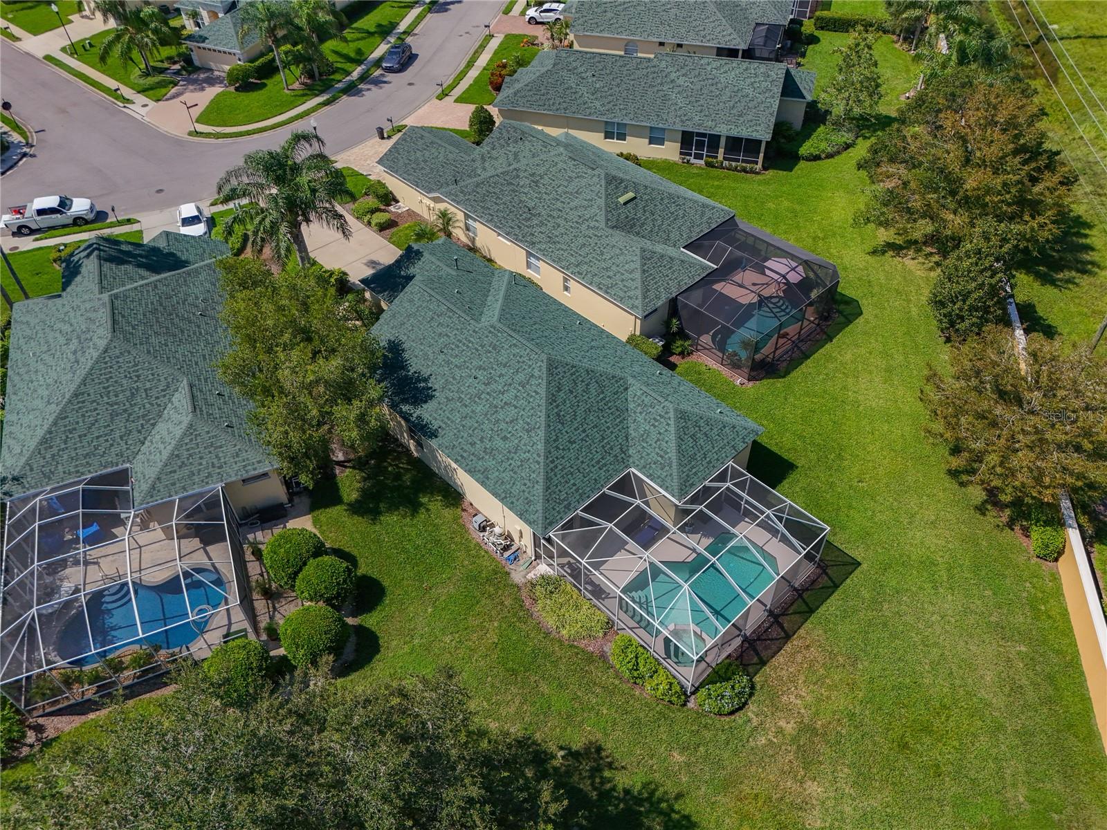 Aerial View Rear of Home