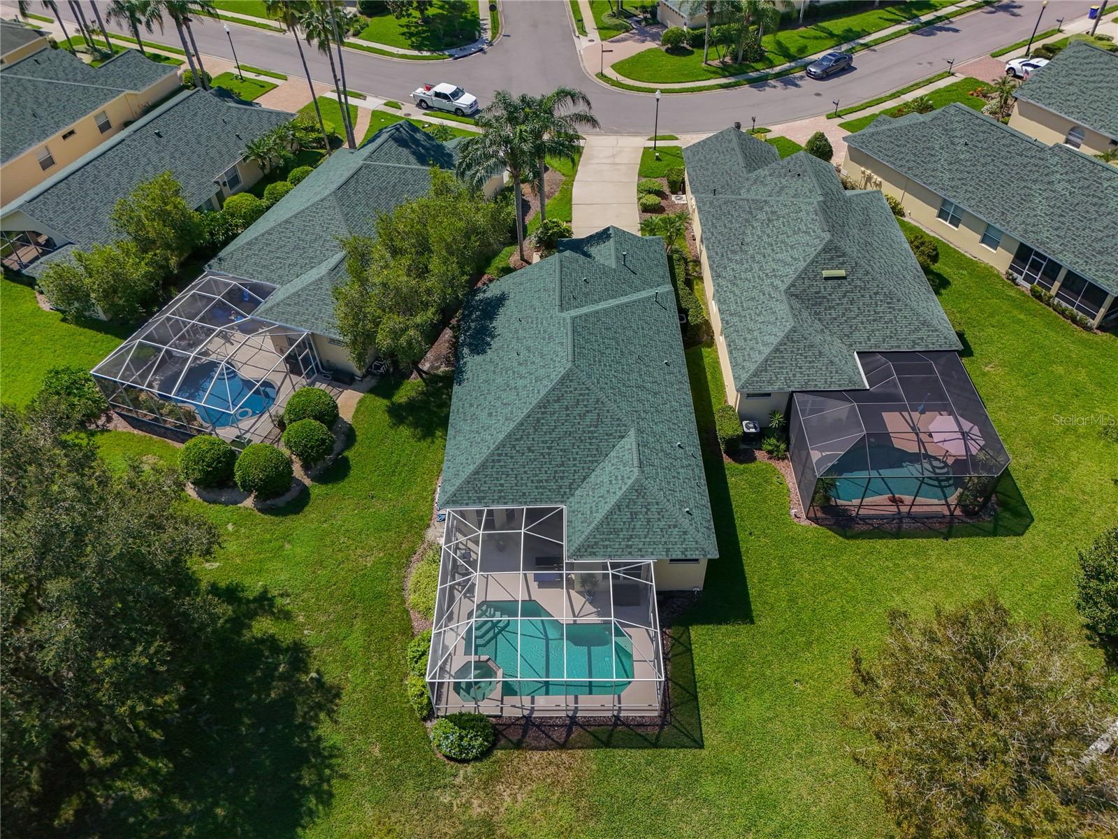 Aerial View Rear of Home