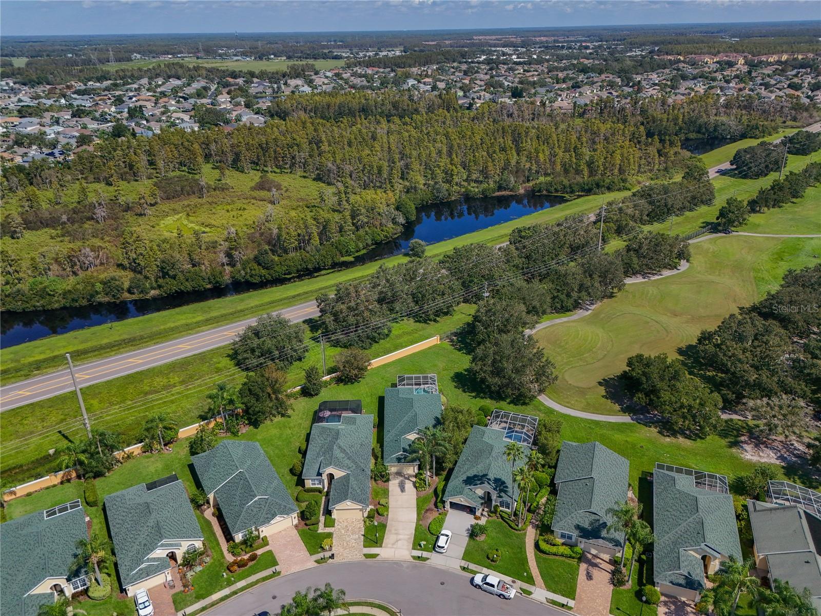 Aerial View Property located on 13th Tee