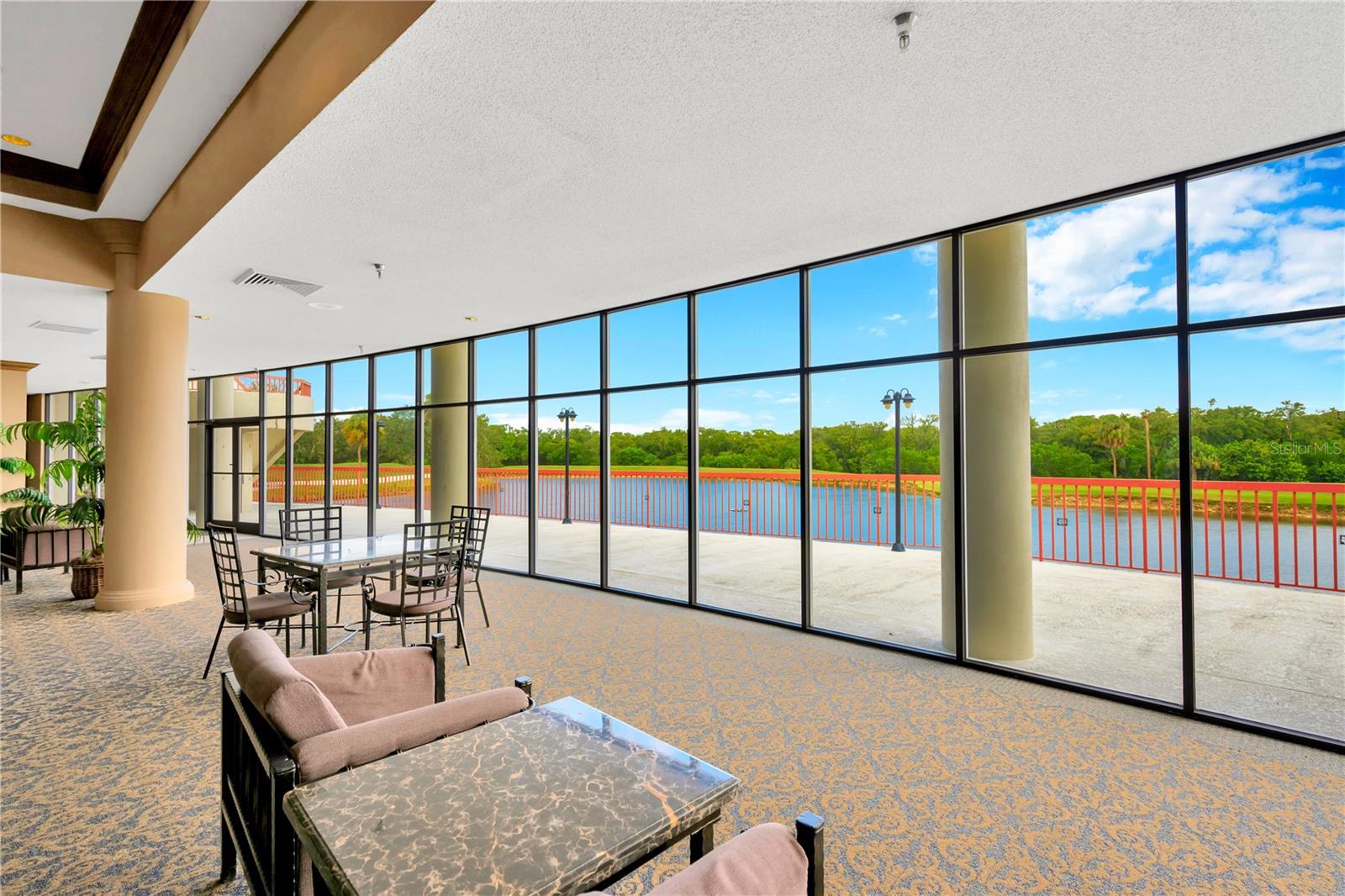 Promenade overlooking stocked pond and on golf course!