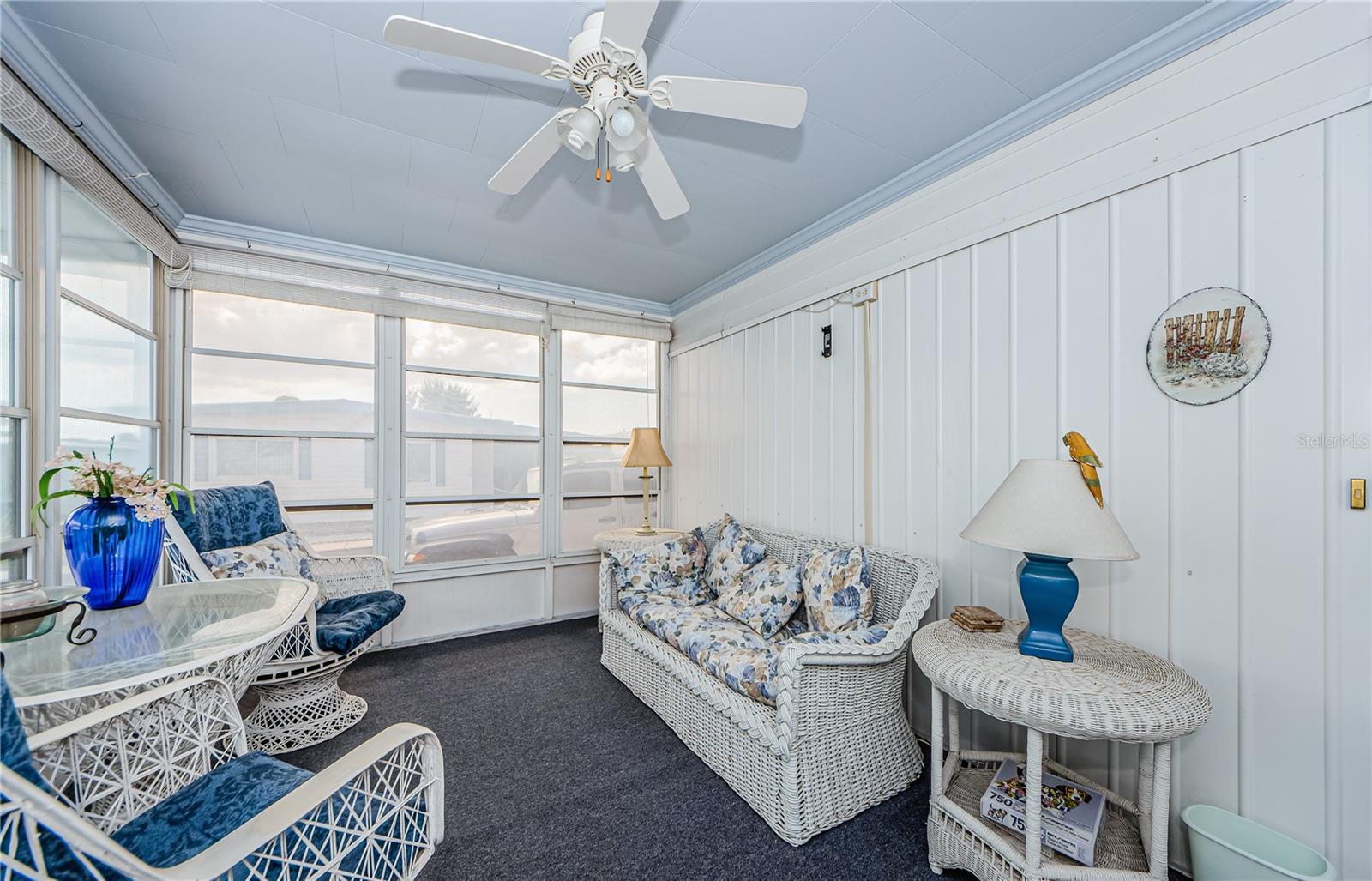 Screened porch with guest entry