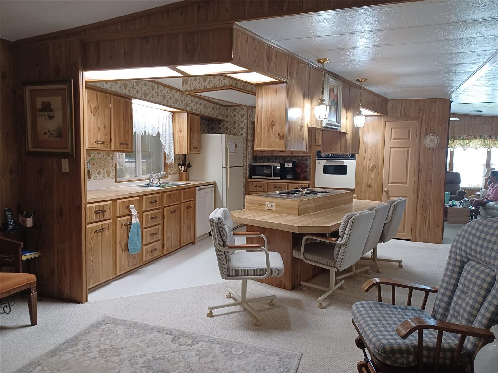 Looking From Family Room into Kitchen