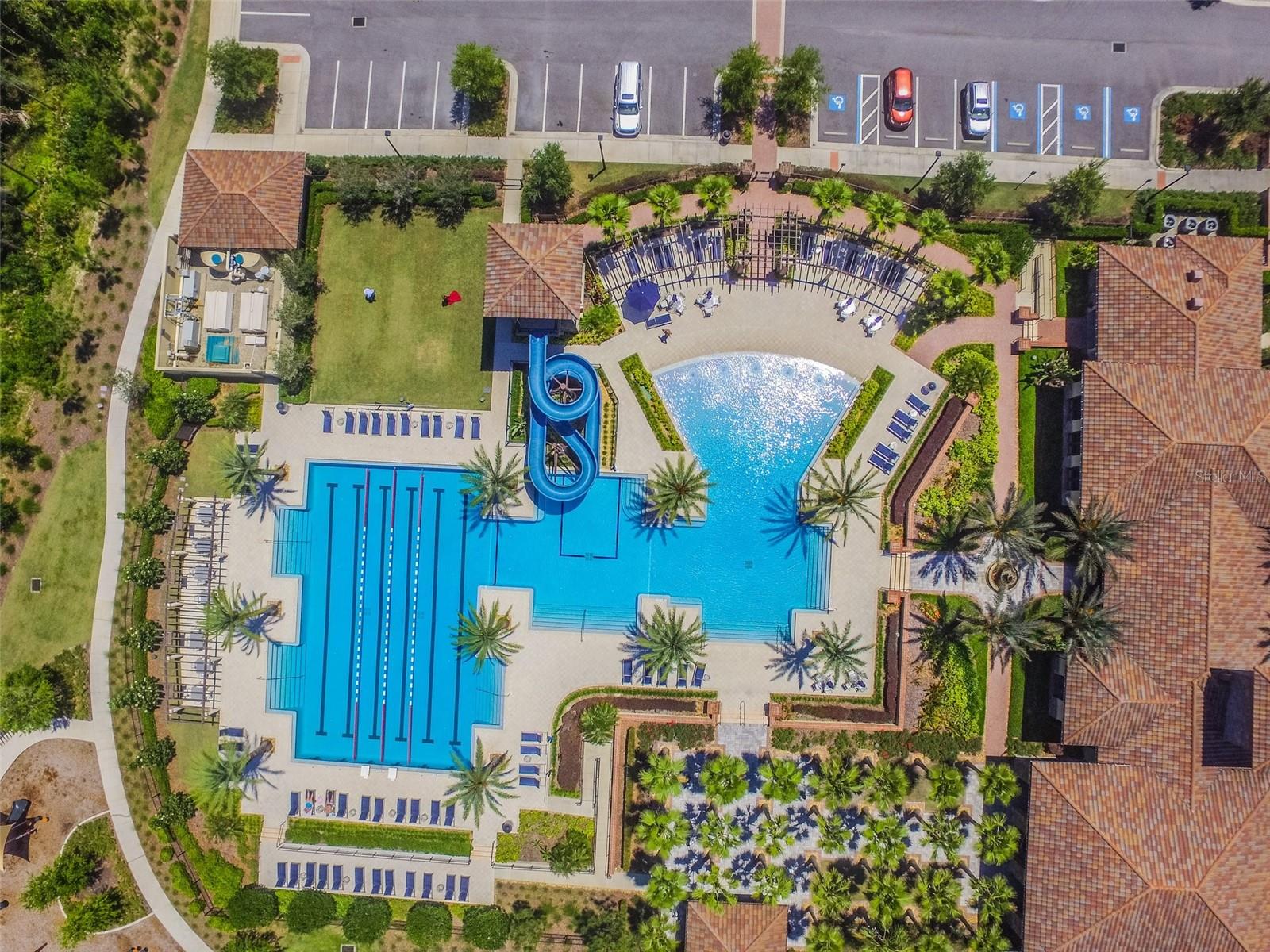 Estancia Pool Aerial