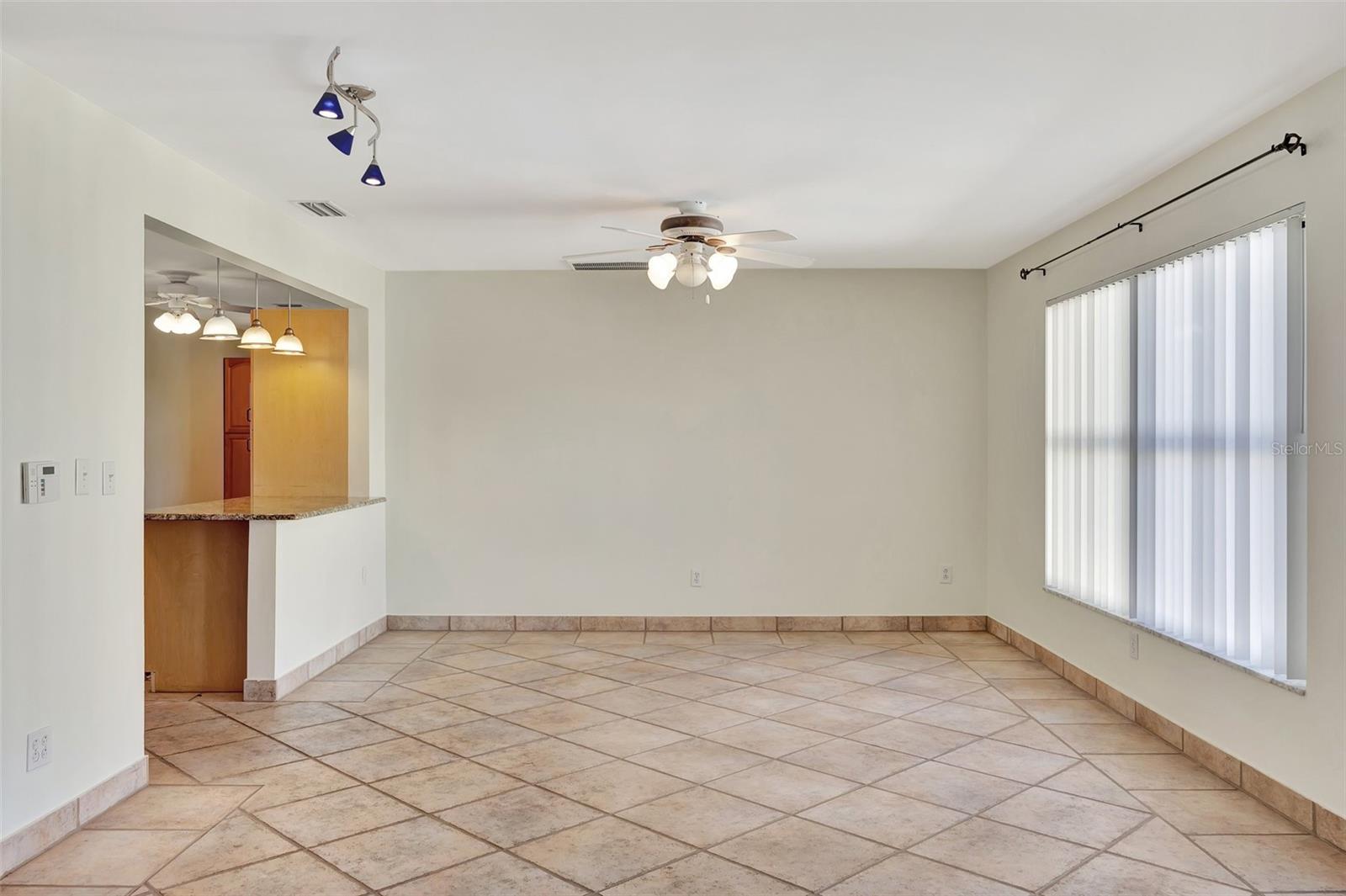 Dining area off the kitchen