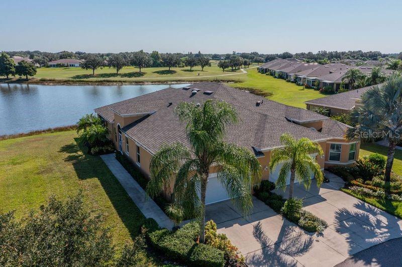 drone house and pond