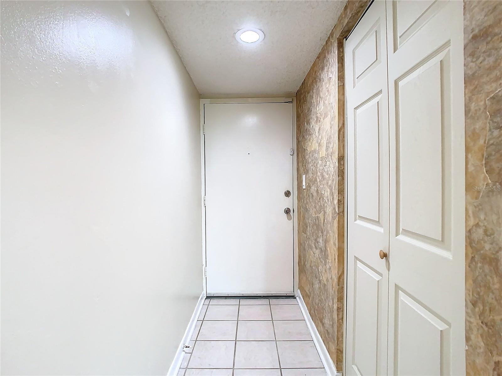 Entry hall with spacious closet