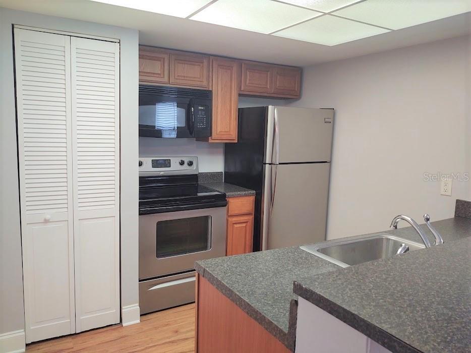 Kitchen with utility closet