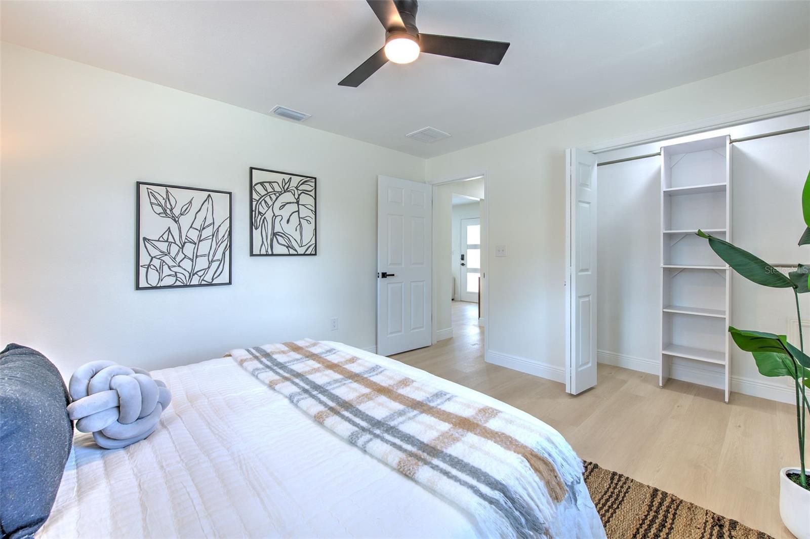 Bedroom 2 Closet with built-ins