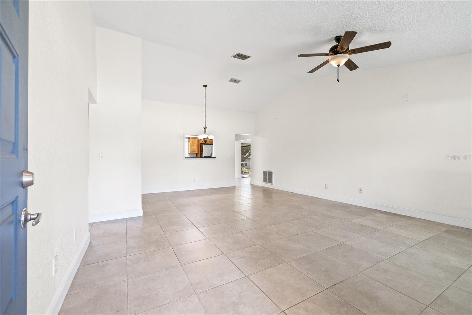 Walk into your front door. Living Room Dining Room Combination