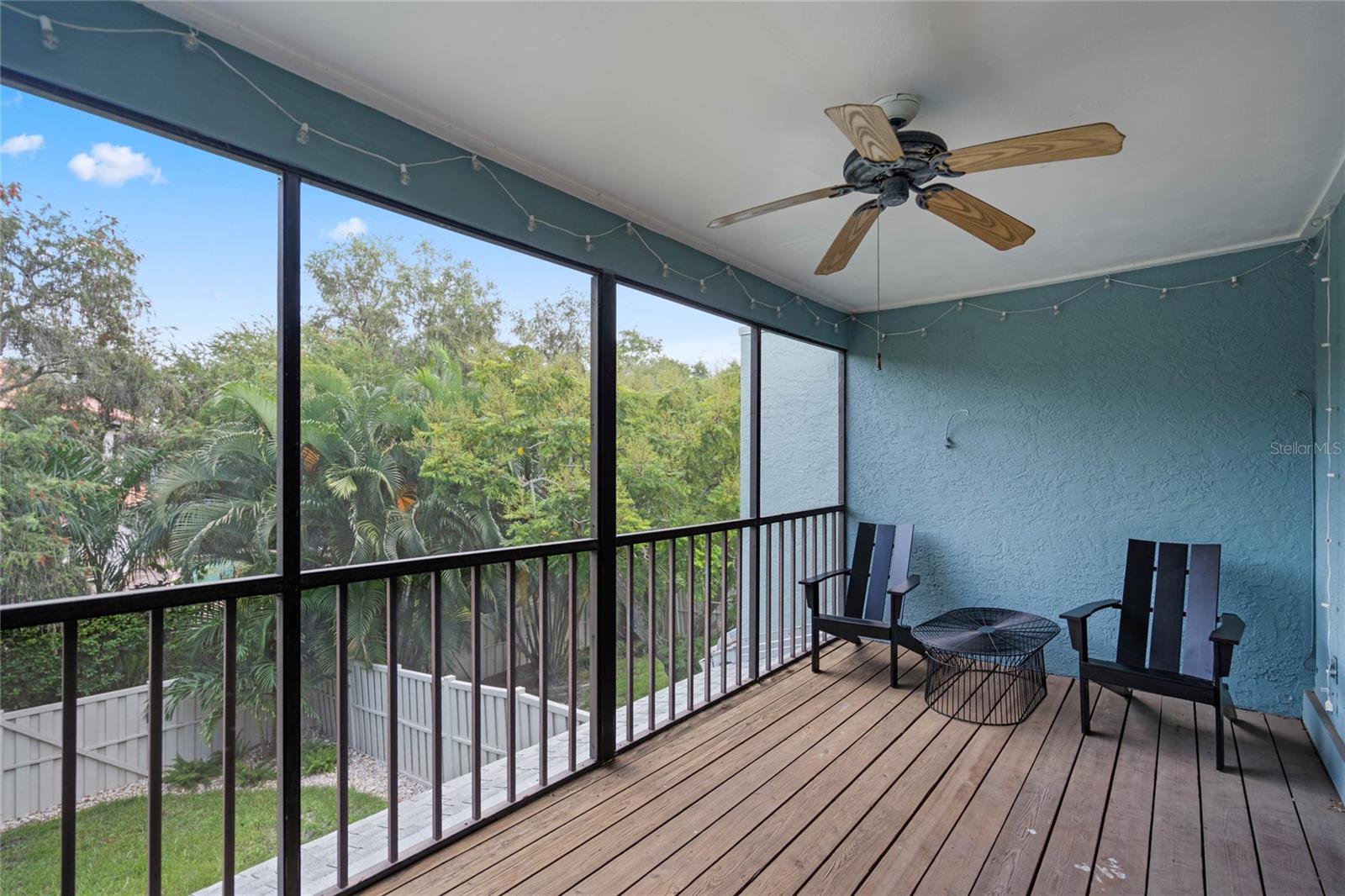 Private balcony for primary bedroom