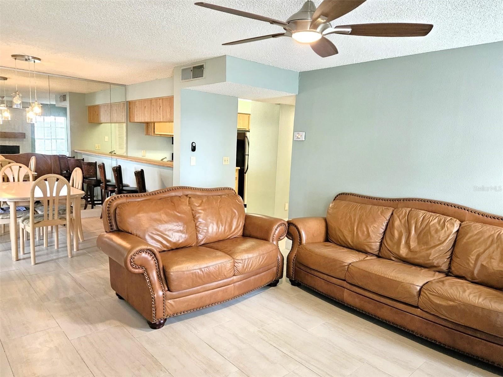 Living Room and dining area