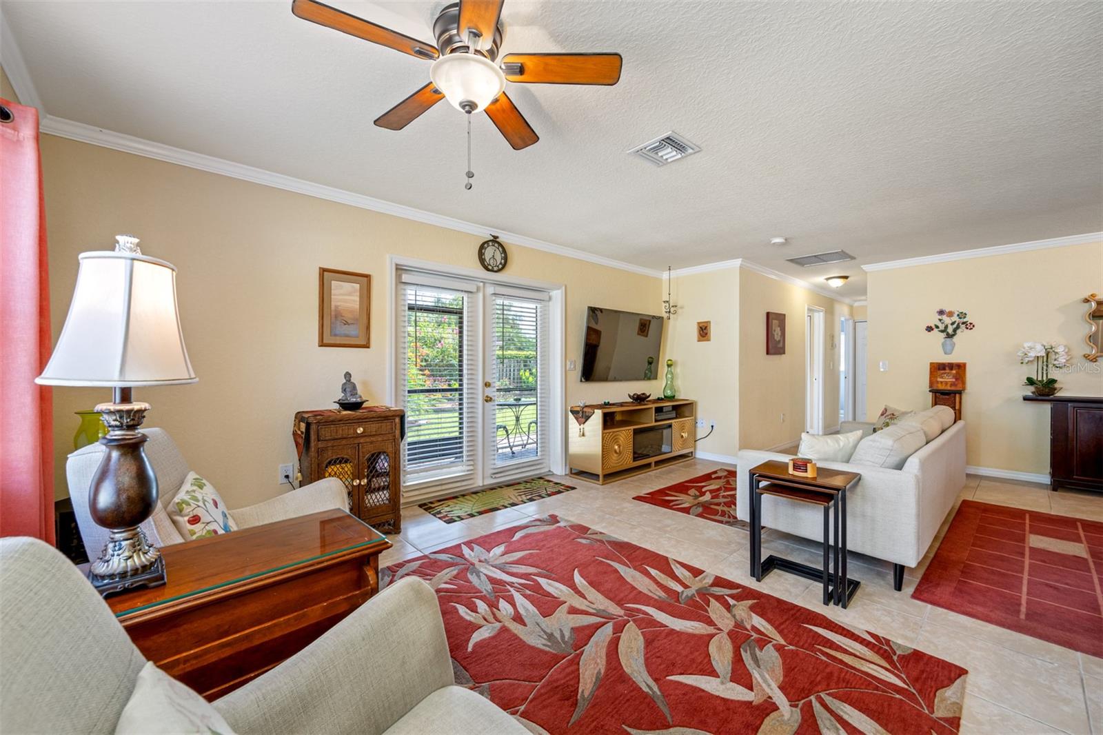 Living Area overlooking back yard