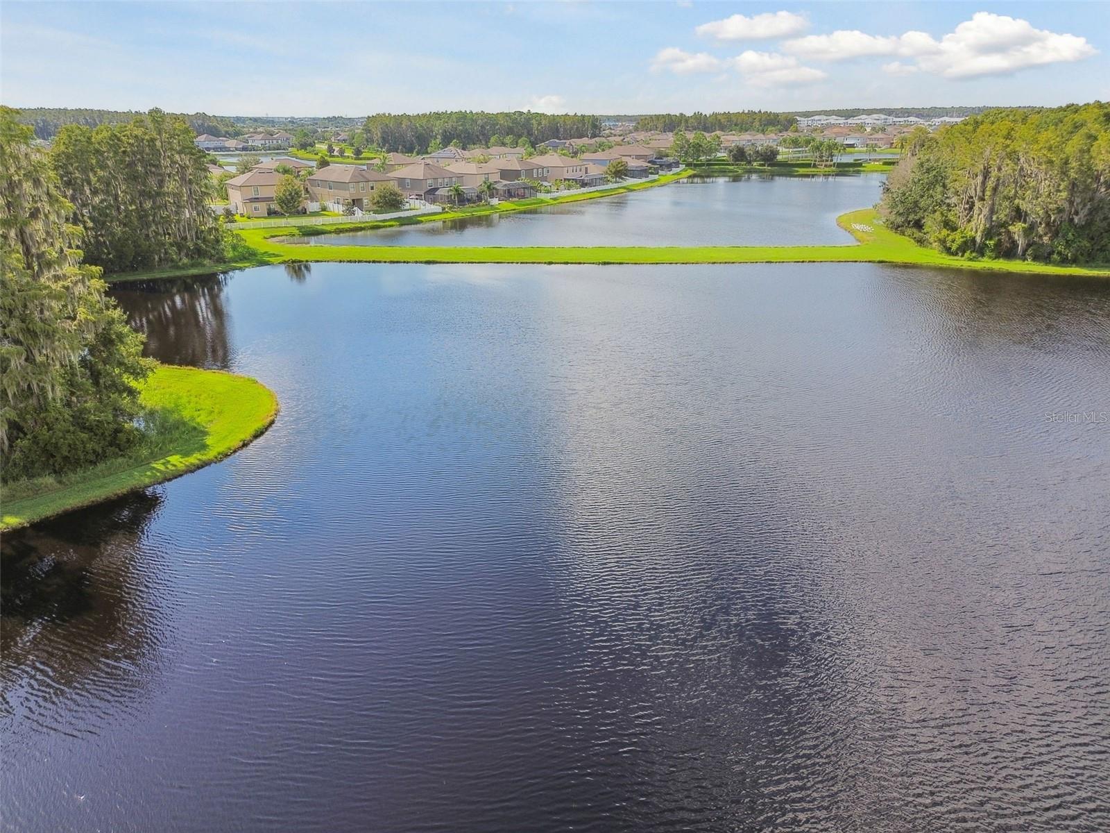 lake by community entrance