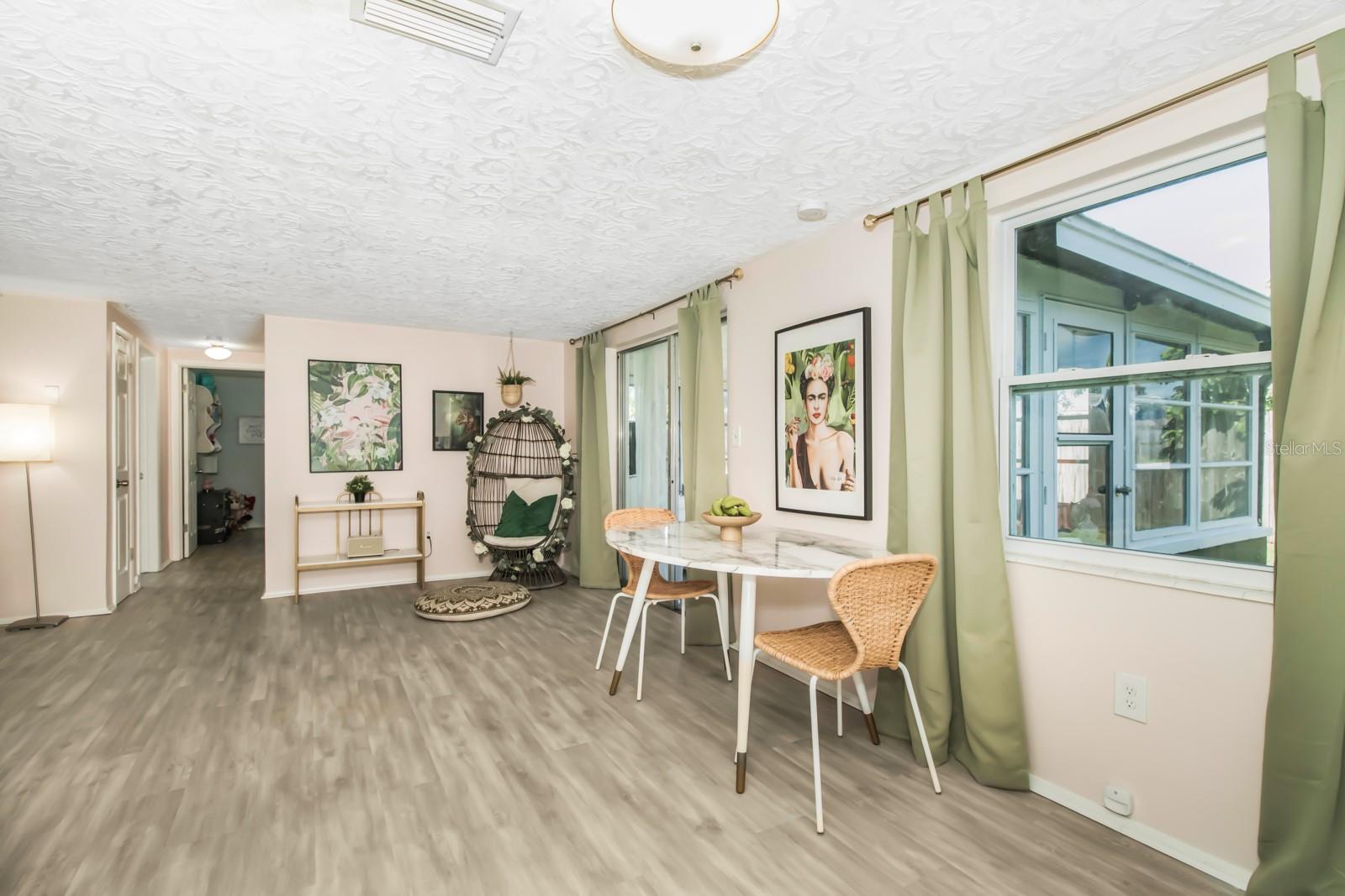 View from Kitchen into Dining Area