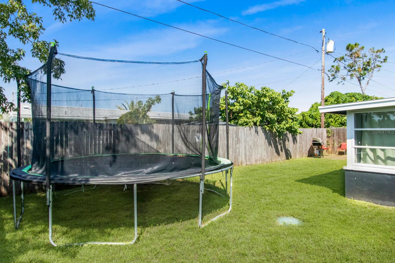 Large fenced in back yard