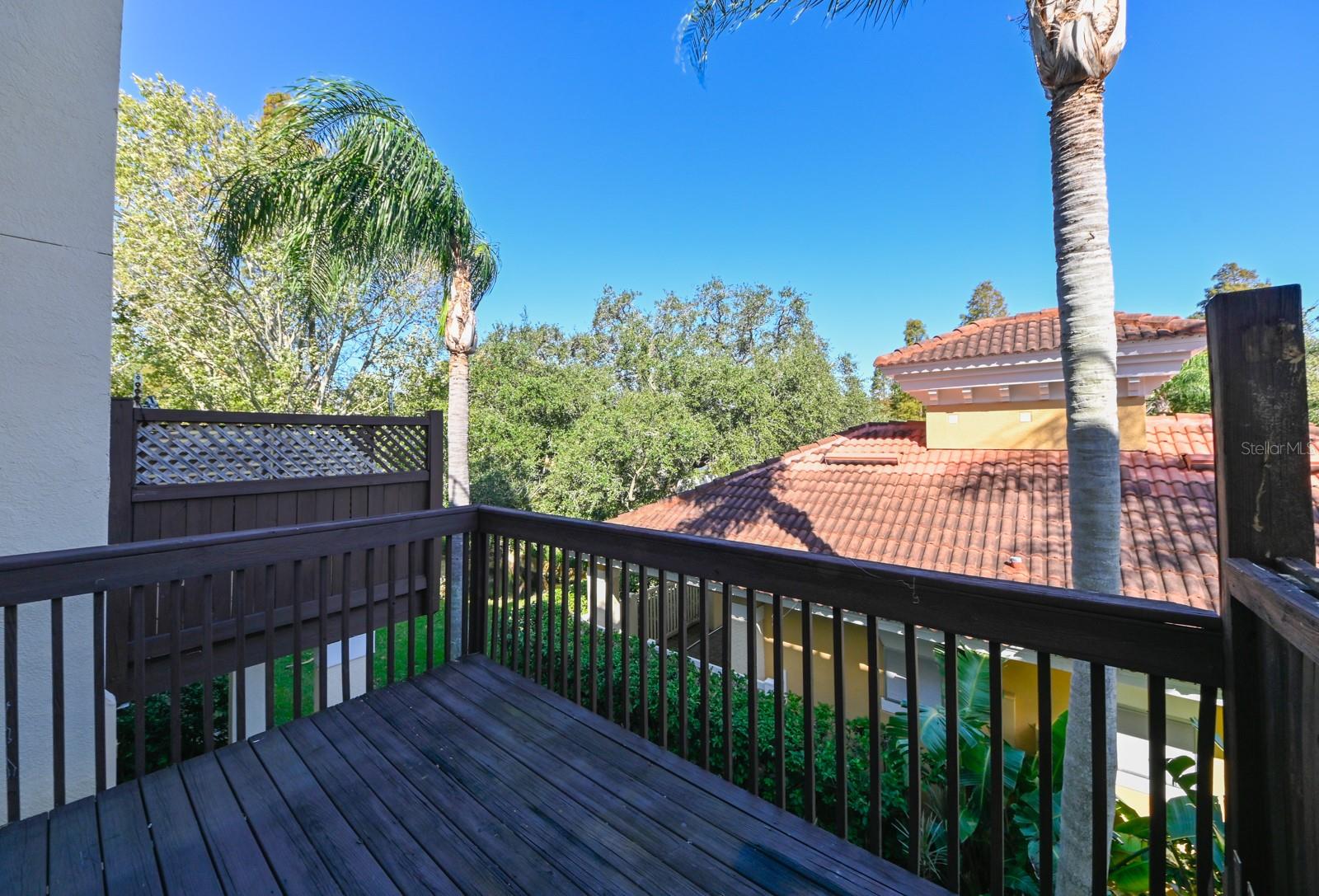 Second Floor Balcony/ Deck