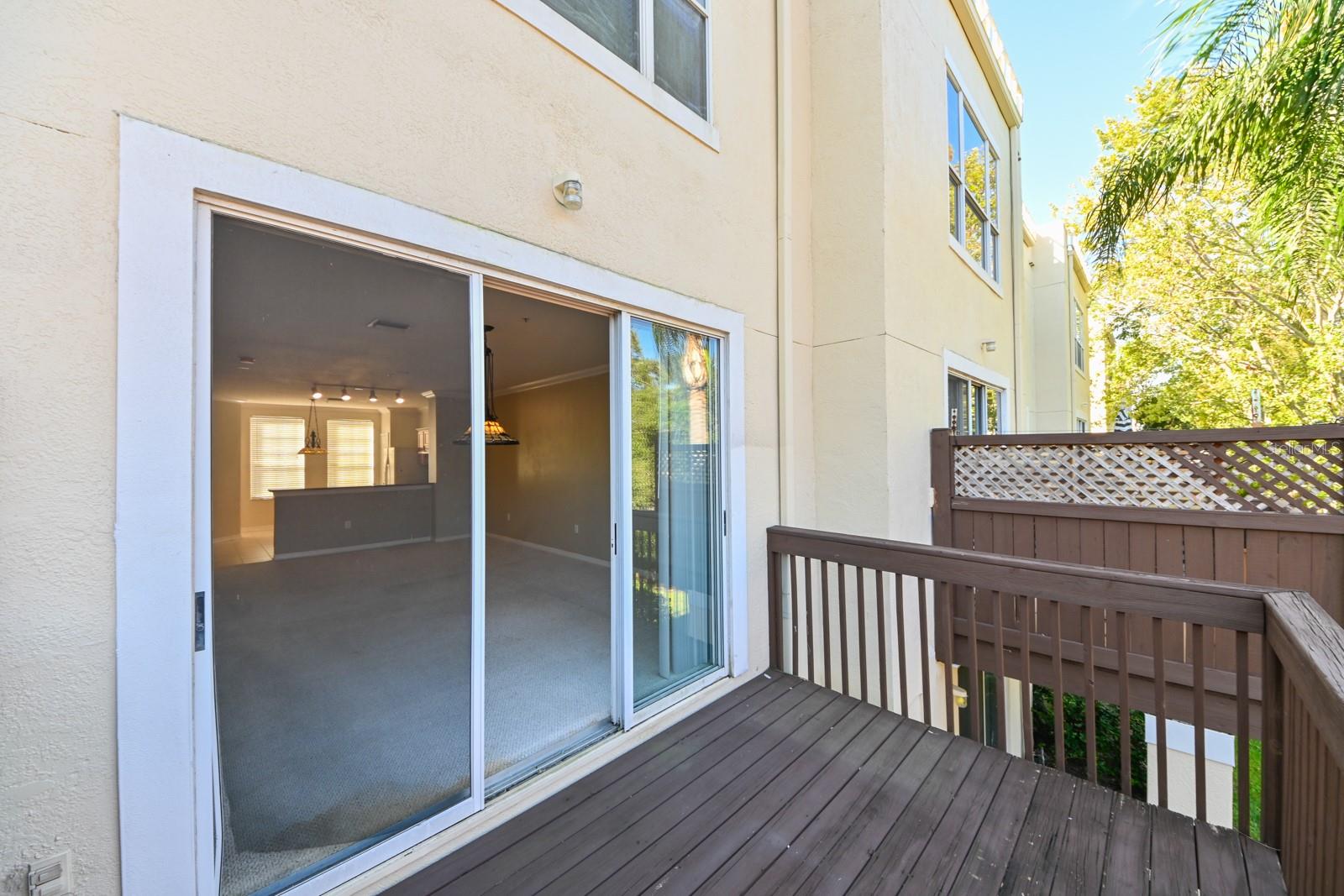 Second Floor Balcony/ Deck