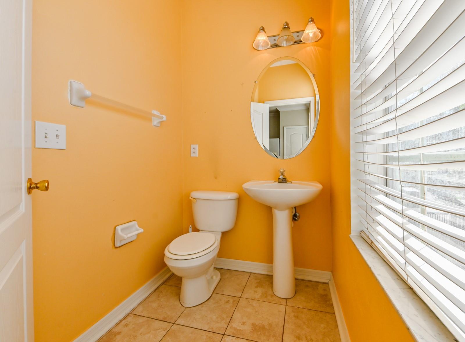 Second Floor Half Bath off Kitchen