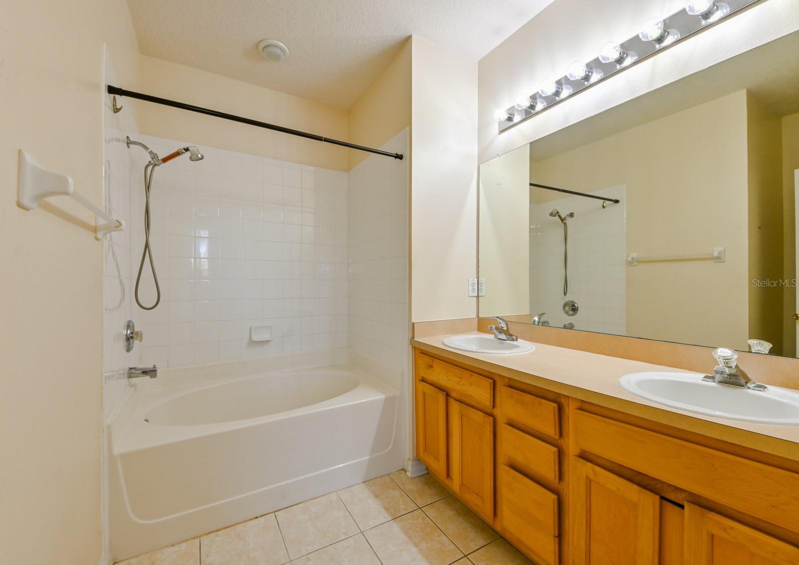 Primary Suite Bath with Double Vanity