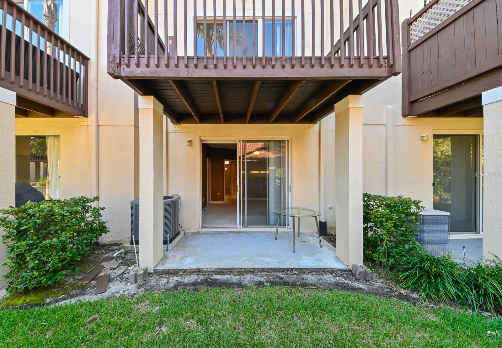 First Floor Patio off Third Bedroom