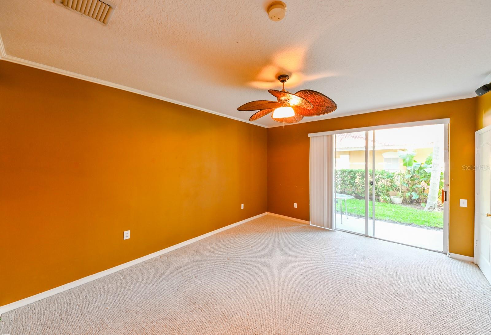 First Floor Bedroom/ Bonus Room Leading to Back Patio