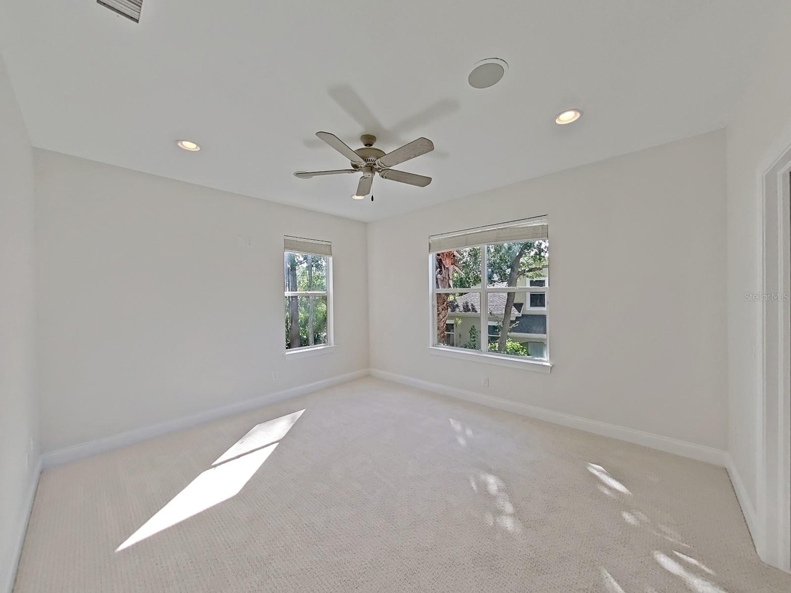 Bedroom 2, upstairs with walk-in closet