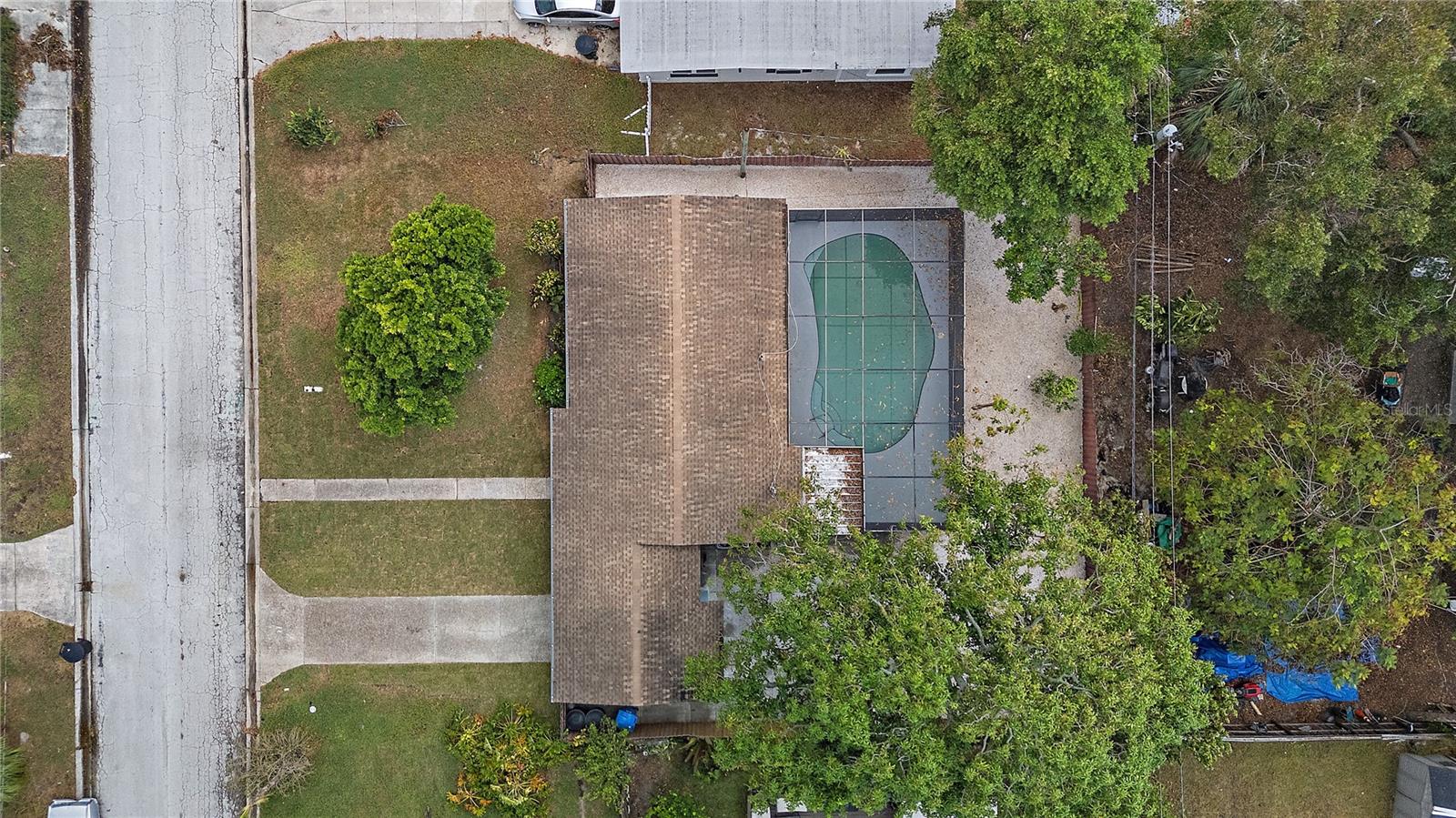 Bird's Eye View of the property