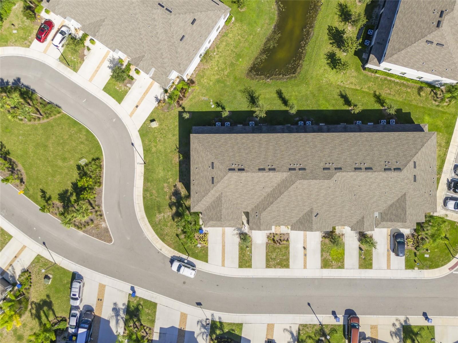 Aerial view of roof