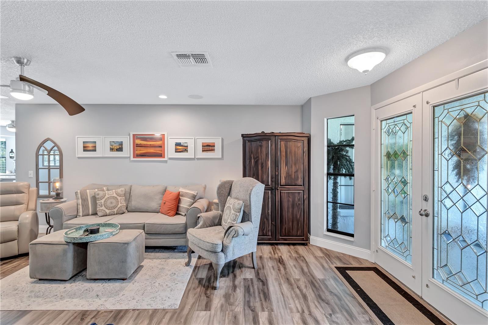 Gorgeous French Doors and look at that floor