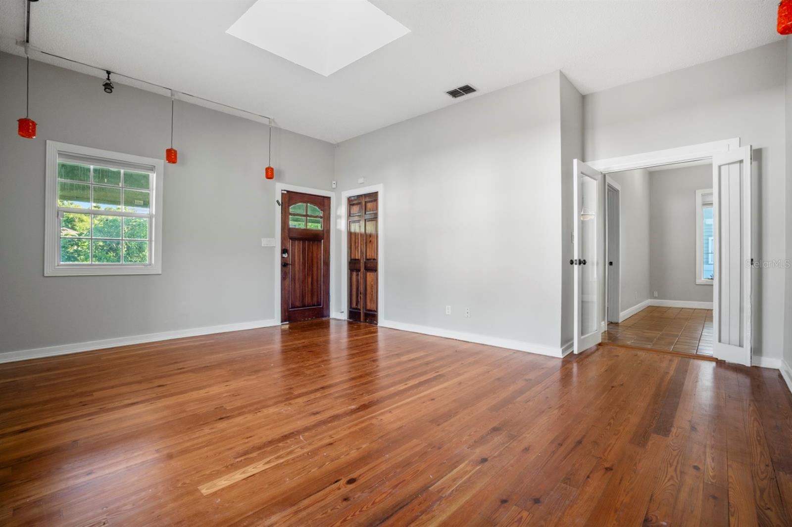 Living Room showing coat closet