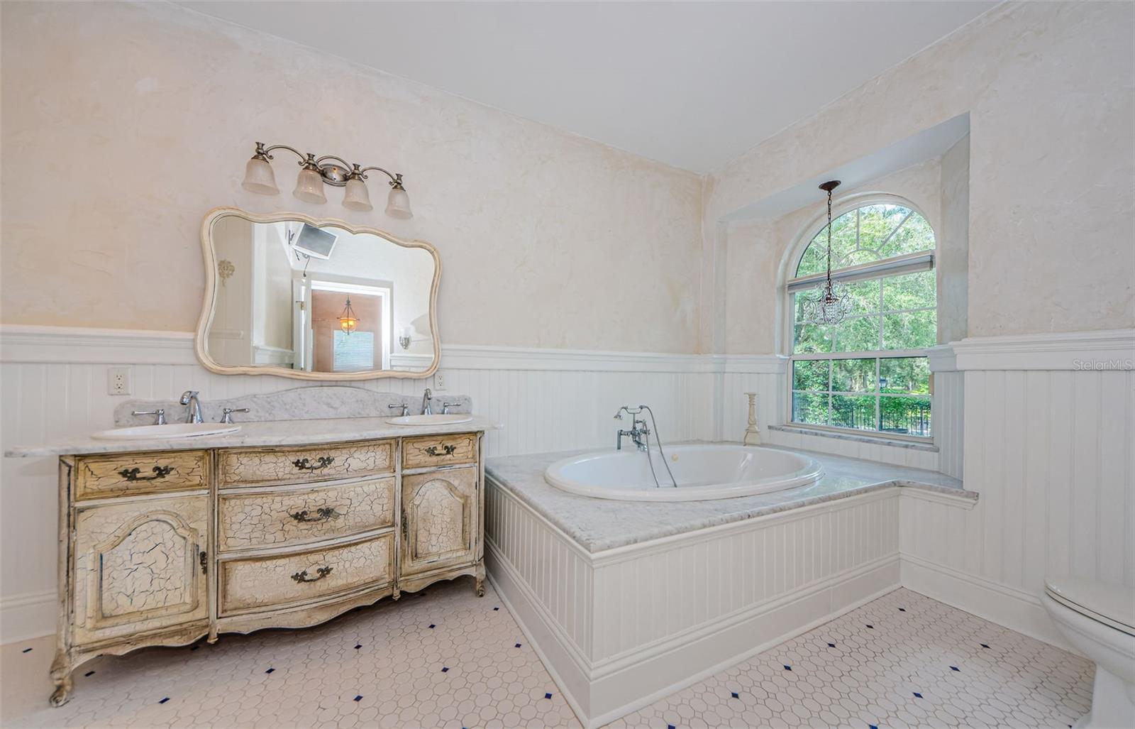 First Floor Master Suite Bathroom. Jetted Tub!