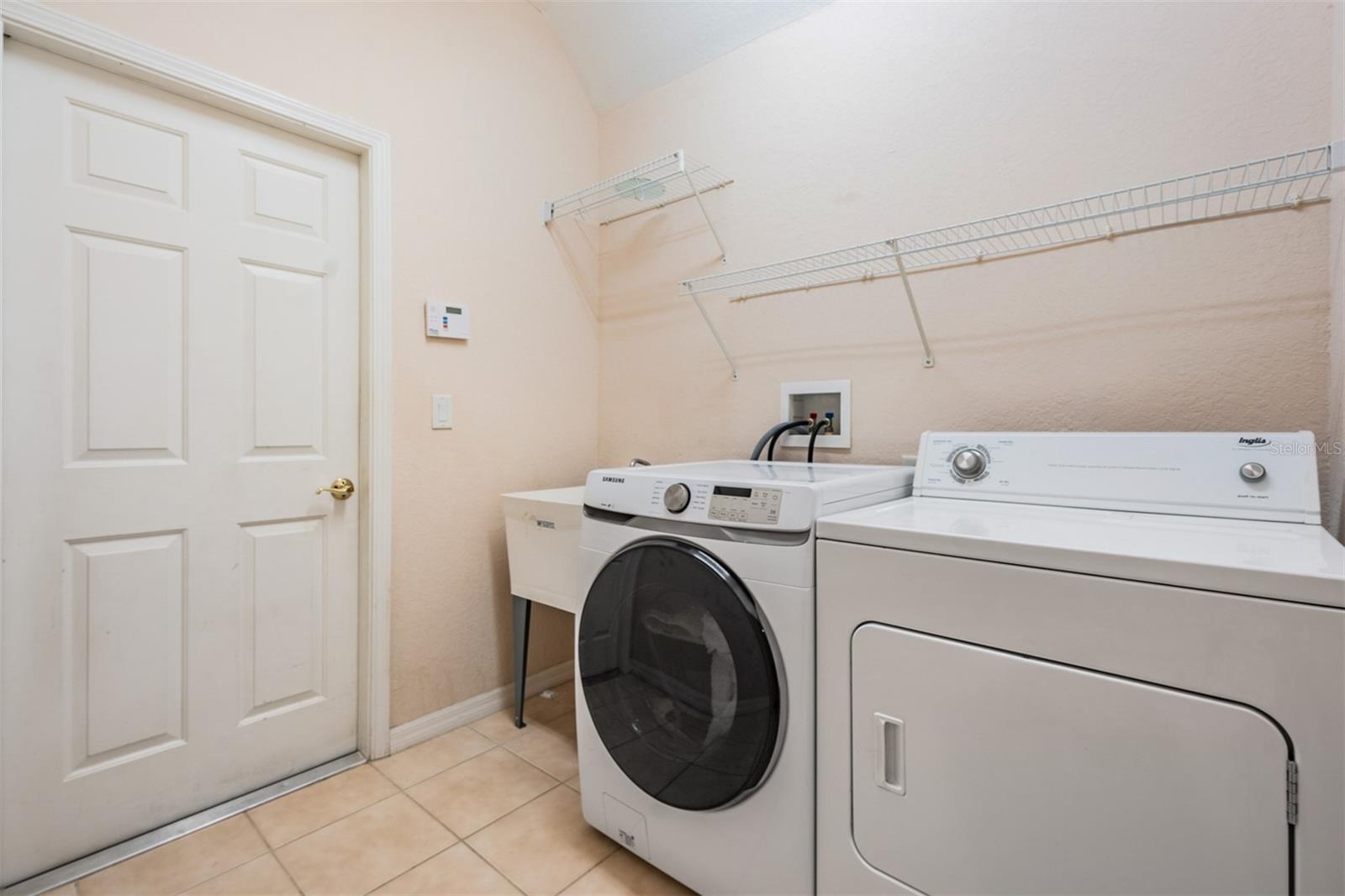 Laundry Room and Door to Garage