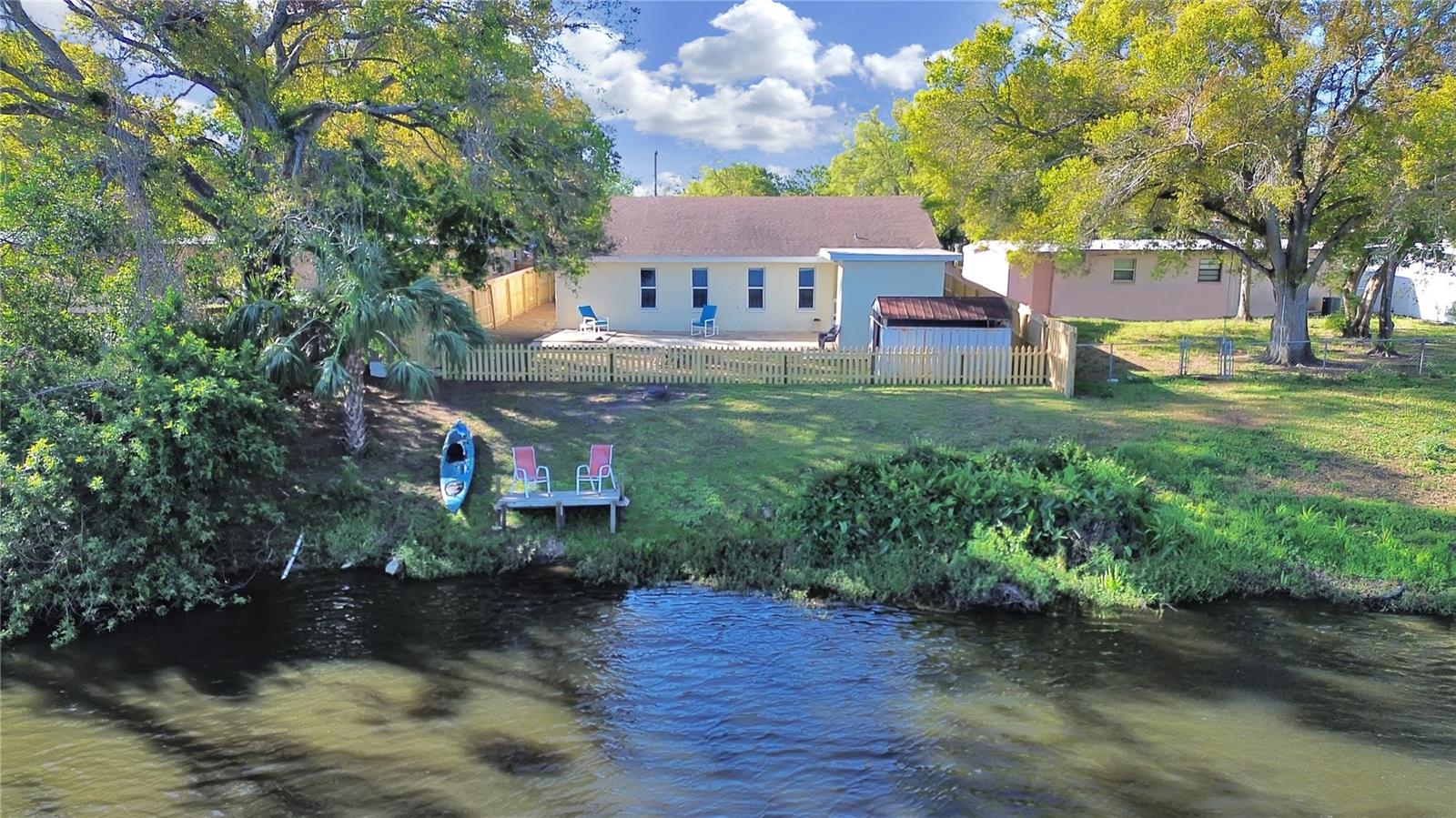 Rear view of home