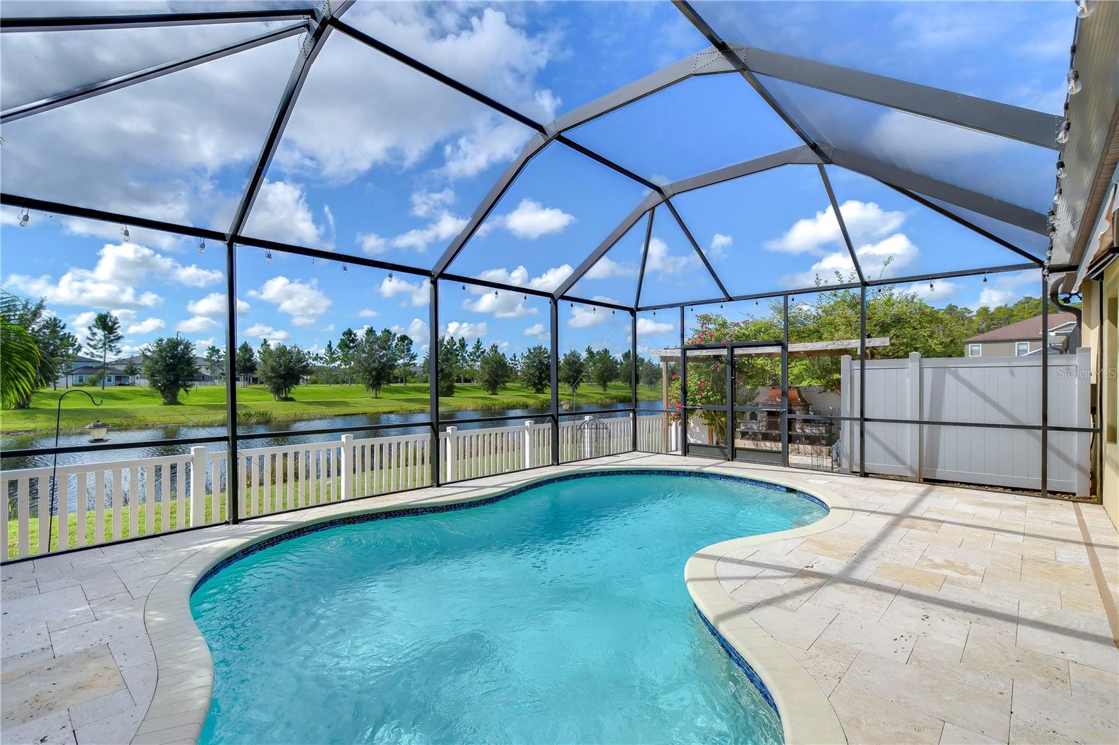 Enjoy the outdoors relaxing on the oversized extended patio!