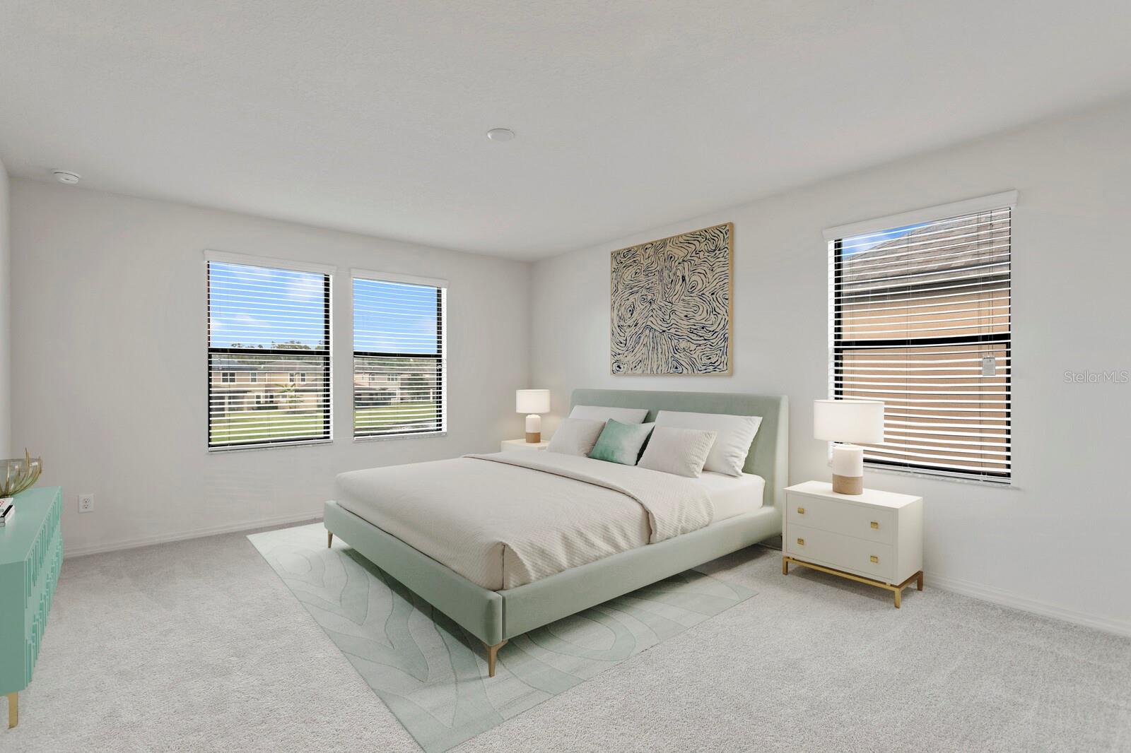 V-Staged upstairs bedroom