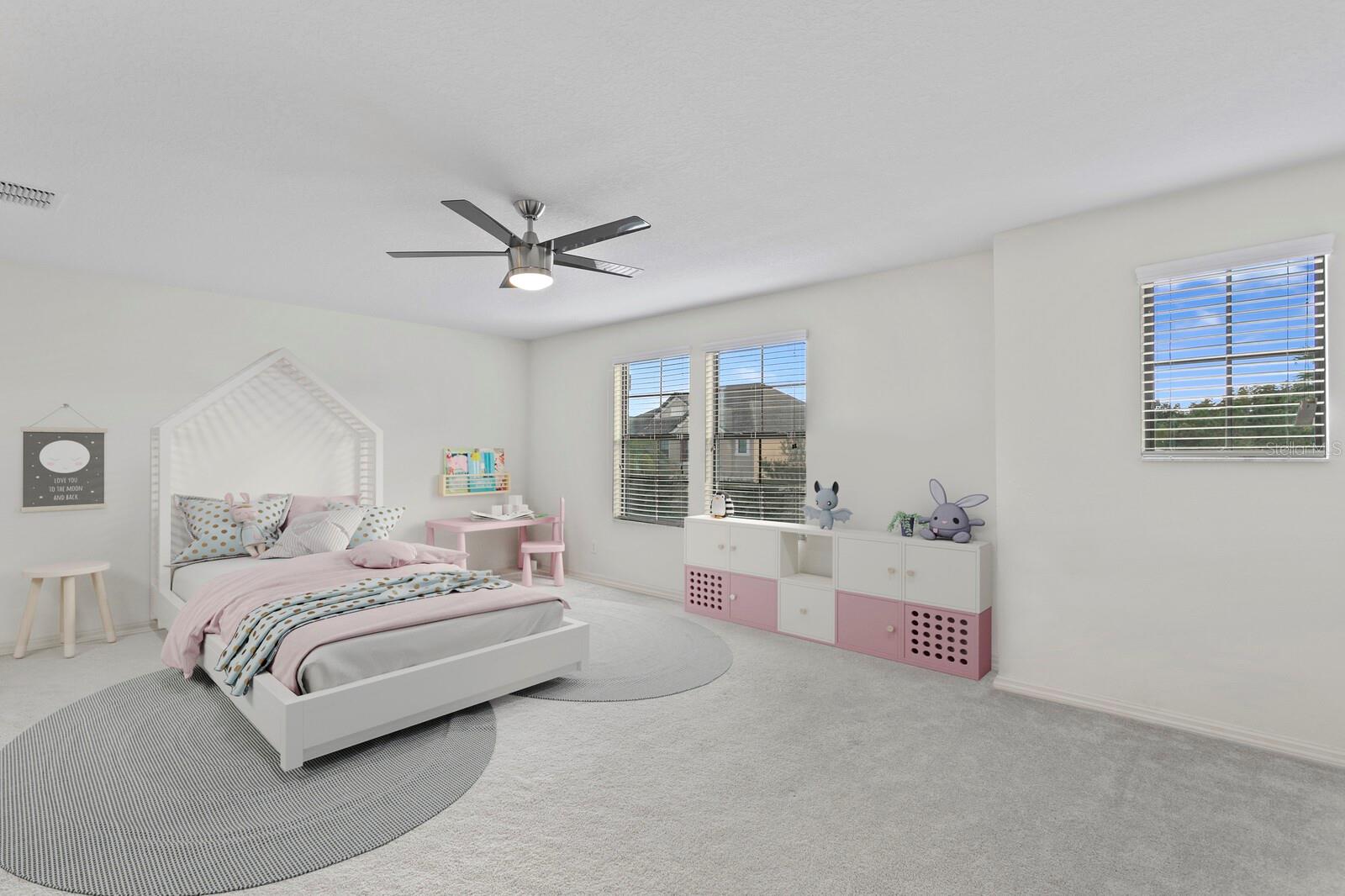V-Staged upstairs bedroom