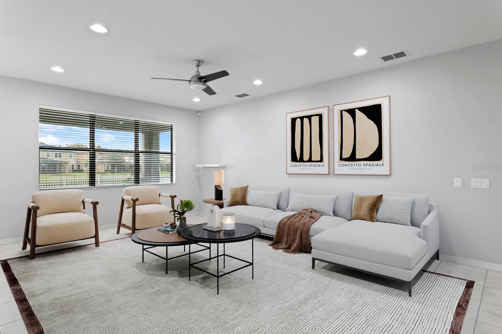 V-Staged Family Room