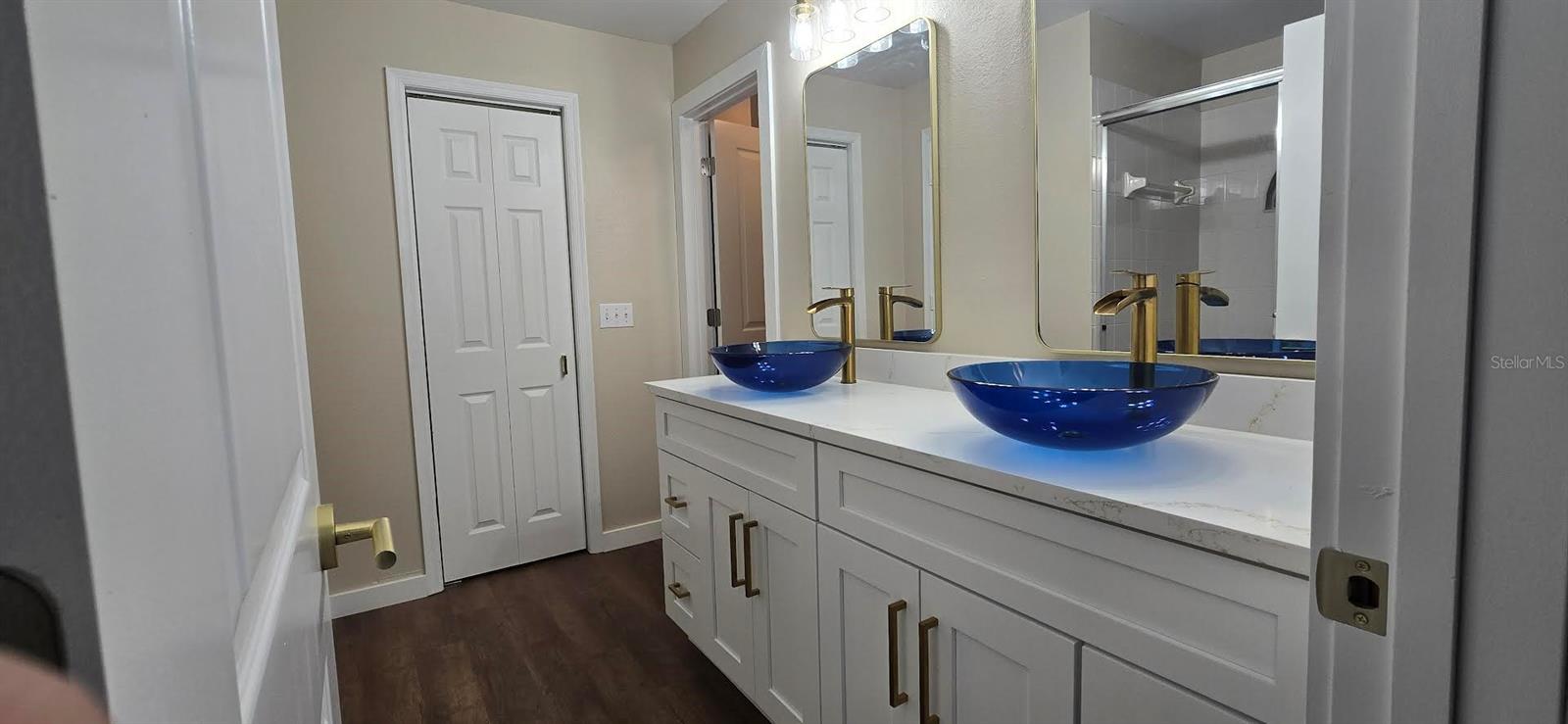 Primary Bathroom with Closed Wet Room  and Opened Walk-In-Closet