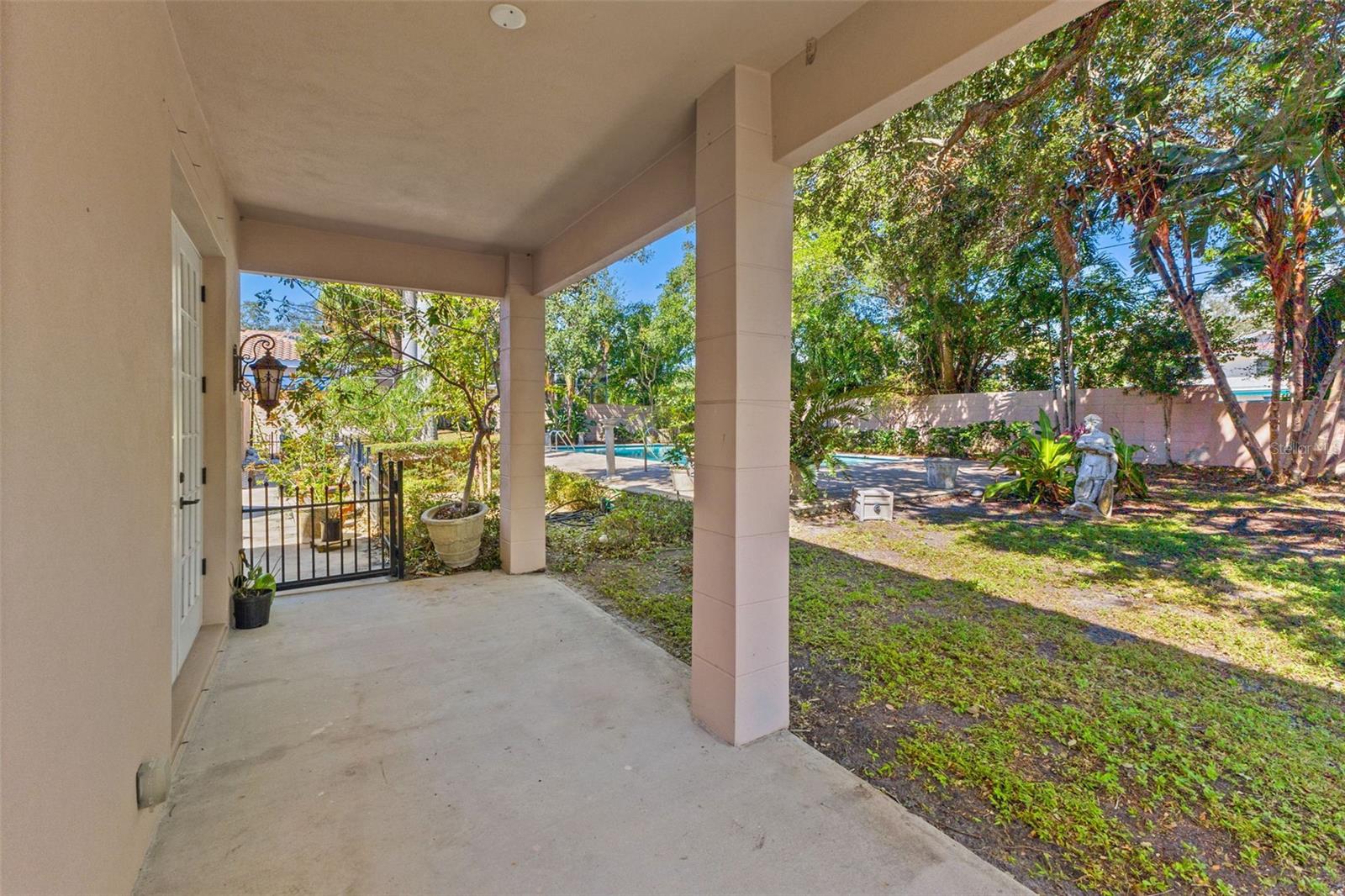 Covered patio