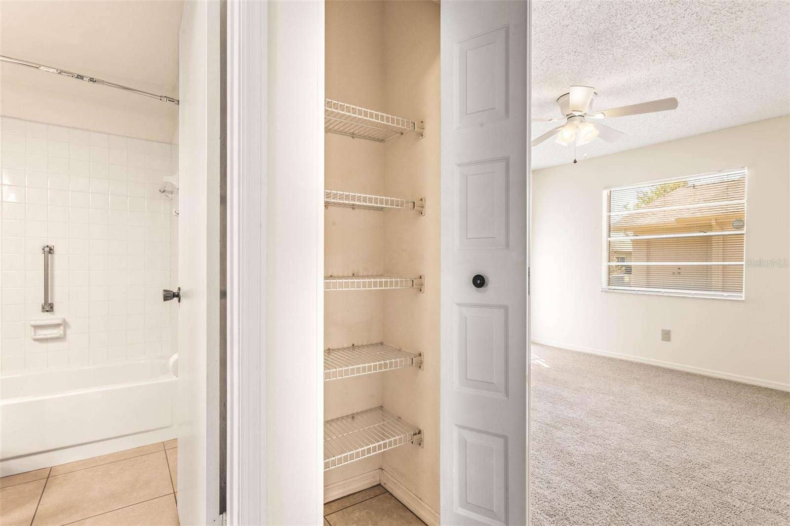 Hall linen closet