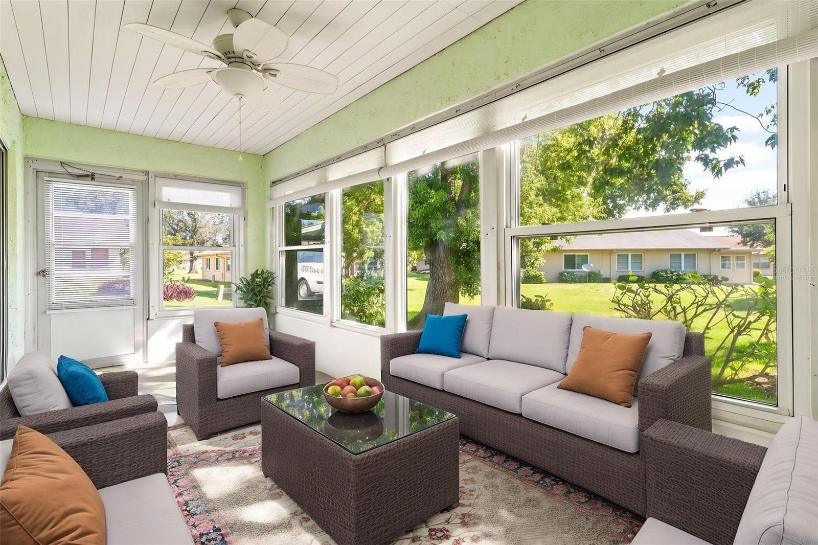 Virtually staged - Sunroom