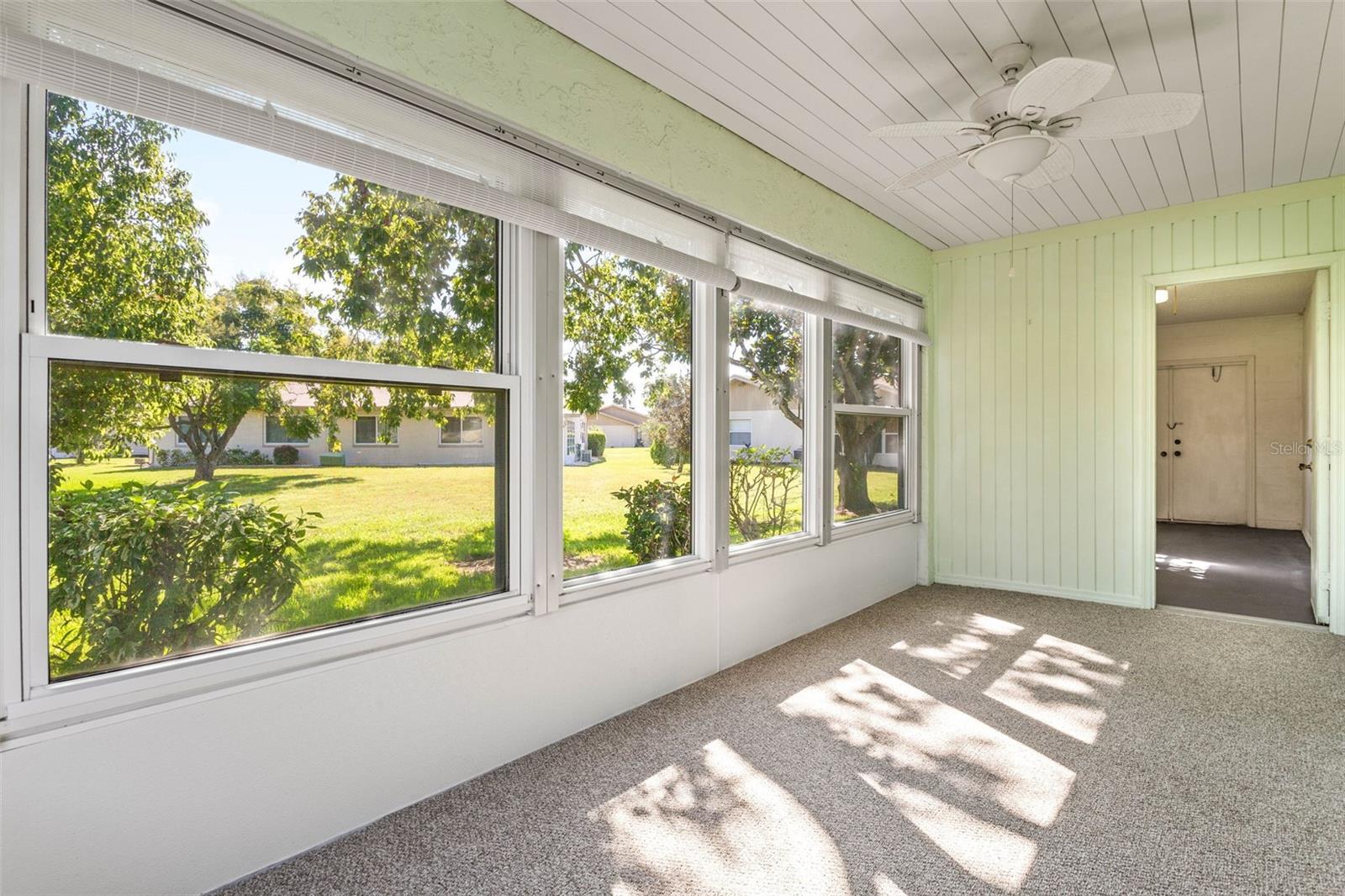 Double pane windows in Sunroom