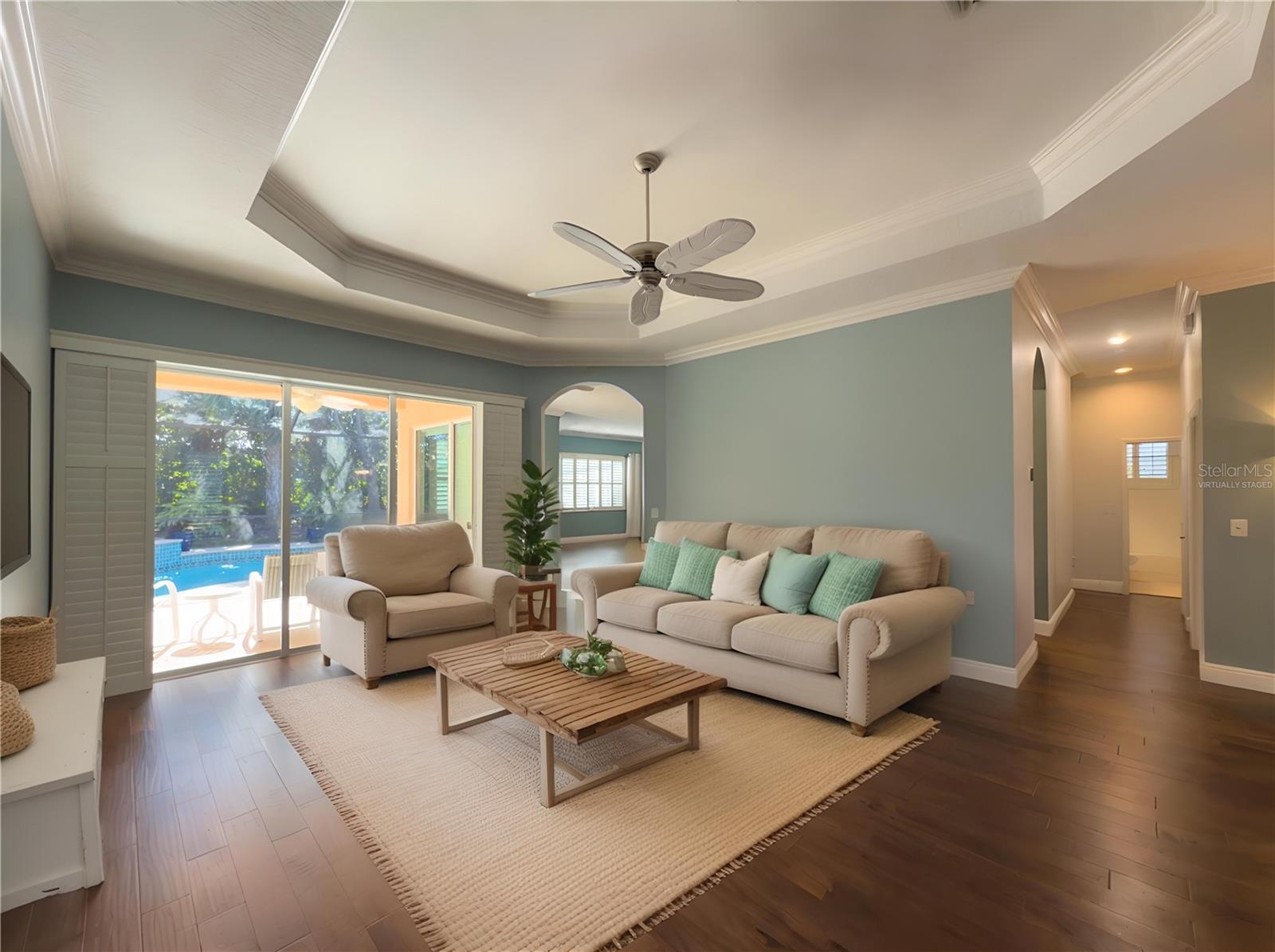 Virtually Staged Living Room