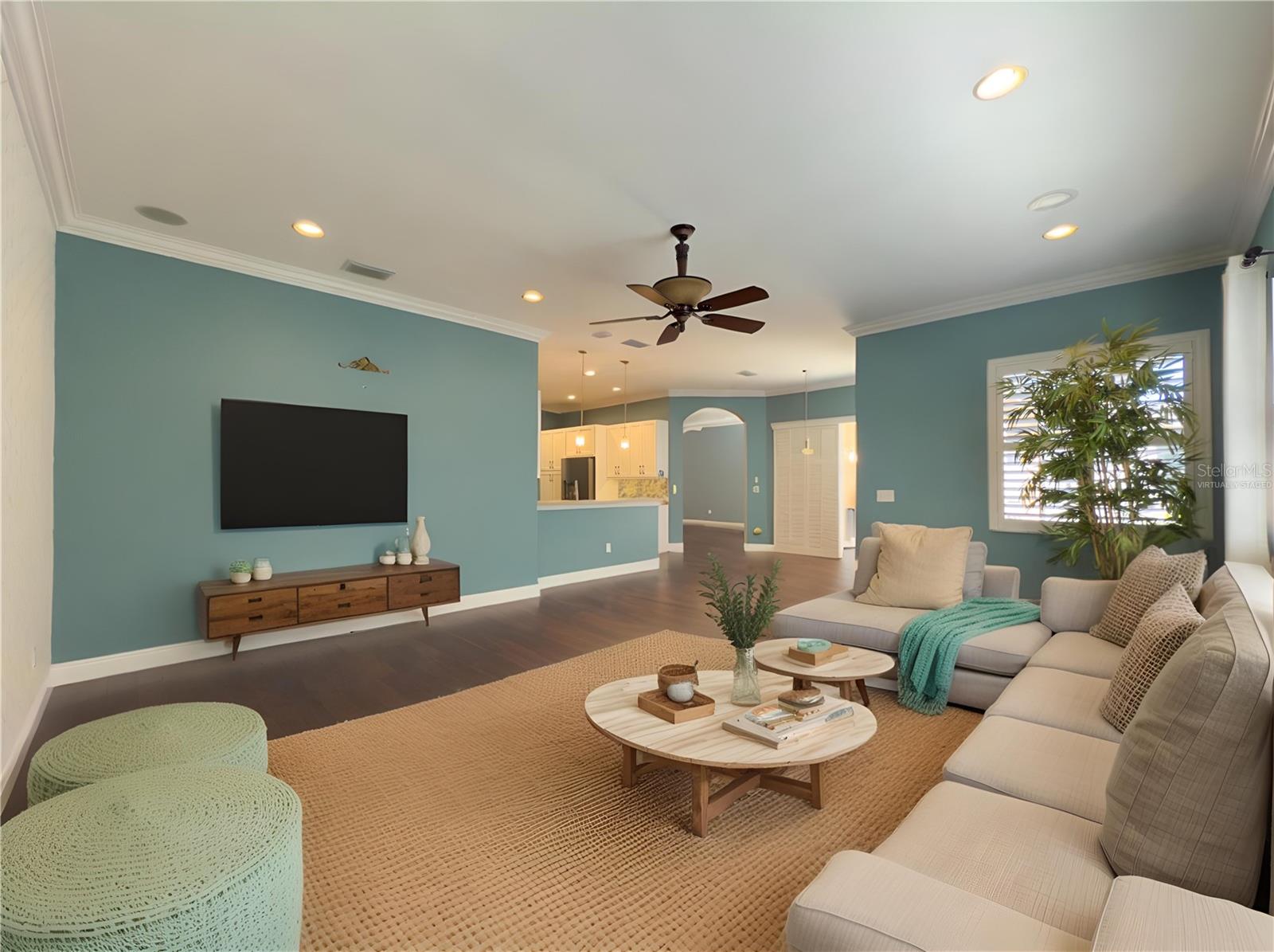 Virtually Staged Great Room