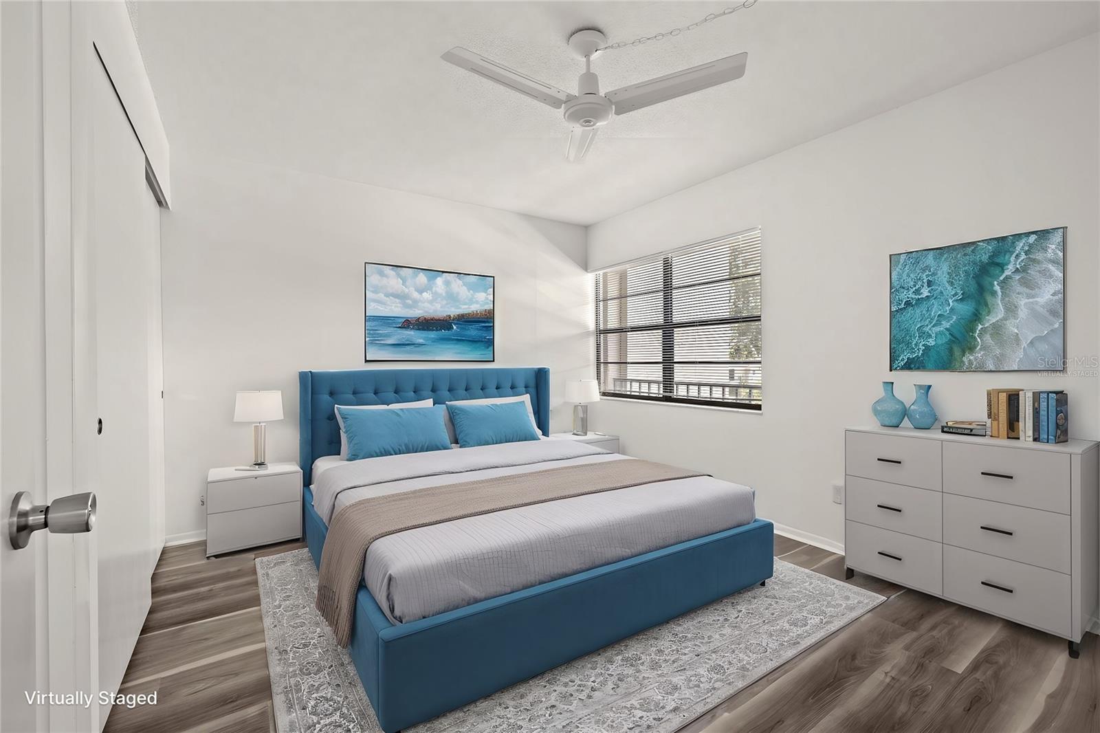 Virtually Staged Bedroom