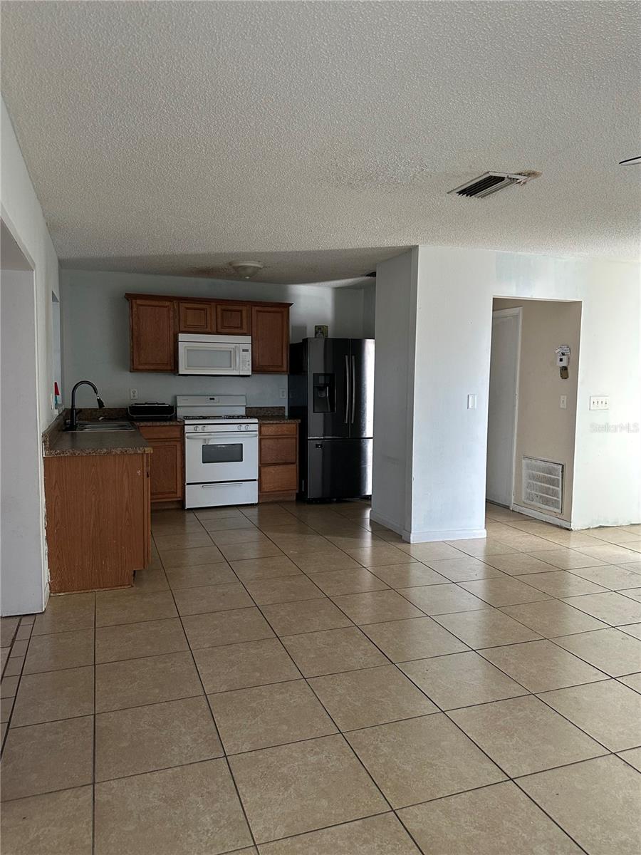 Kitchen view from living room