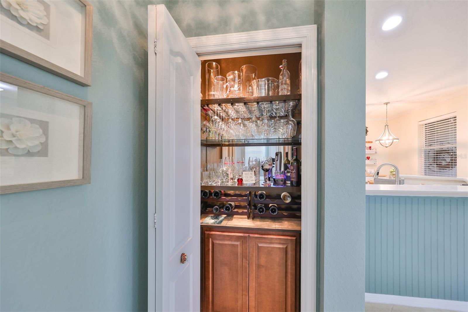 A Sweet hidden Built in Cabinet