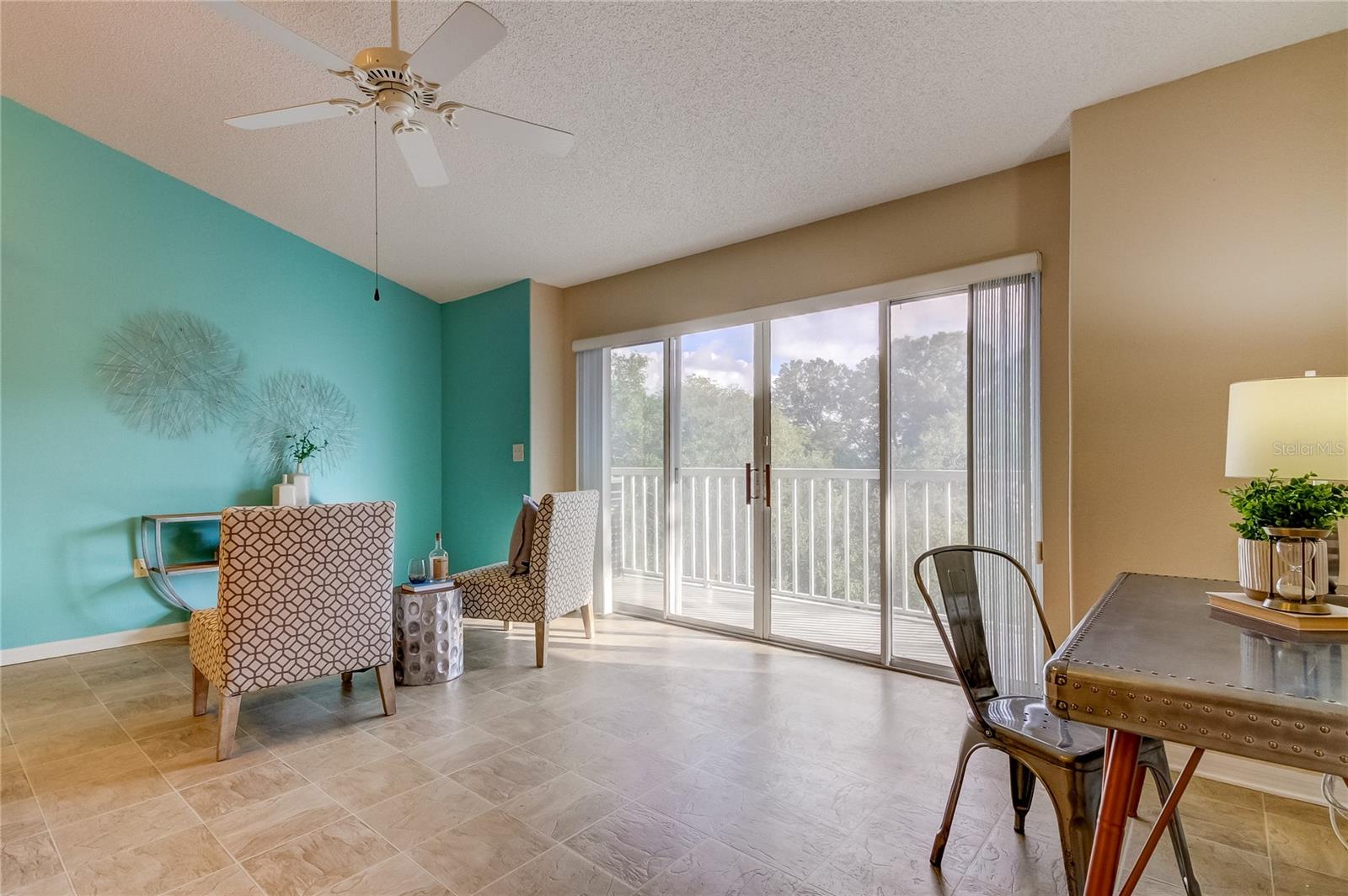 Family room off of kitchen.